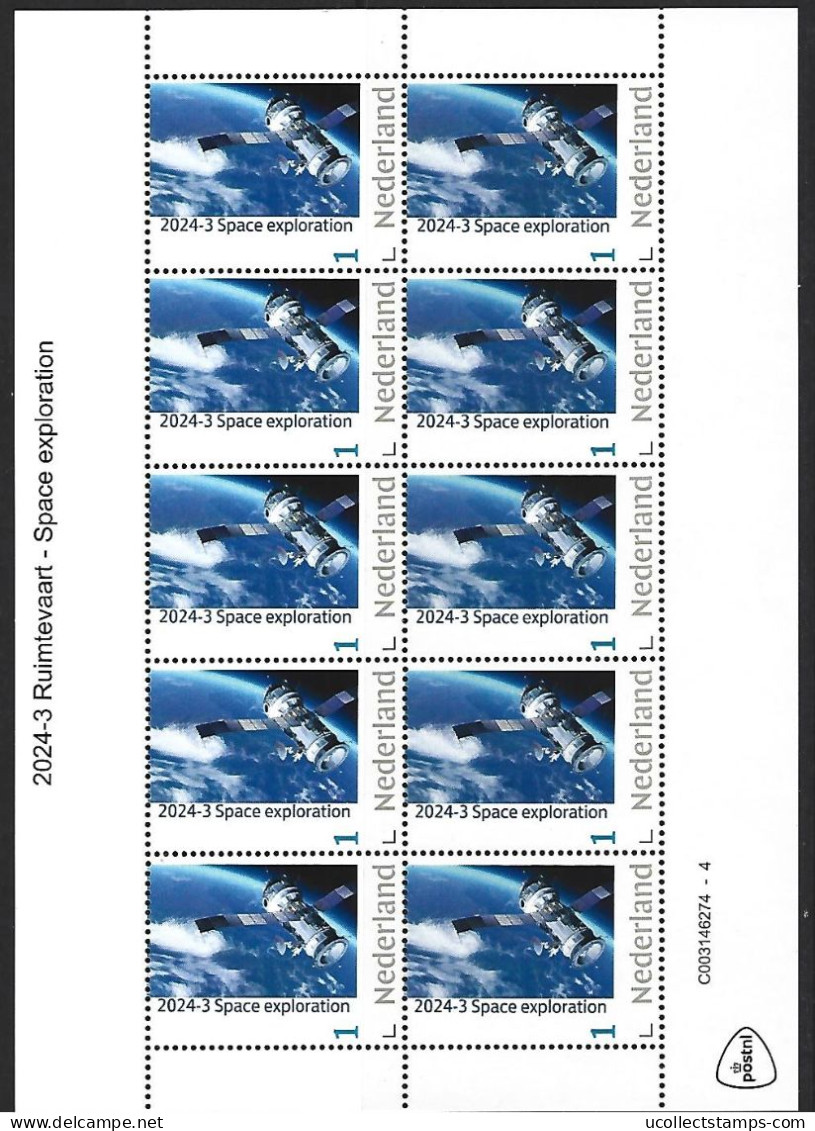 Nederland  2024-3  Ruimtevaart Space: Space Exploration Satellite Sheetlet   Postfris/mnh/neuf - Ongebruikt