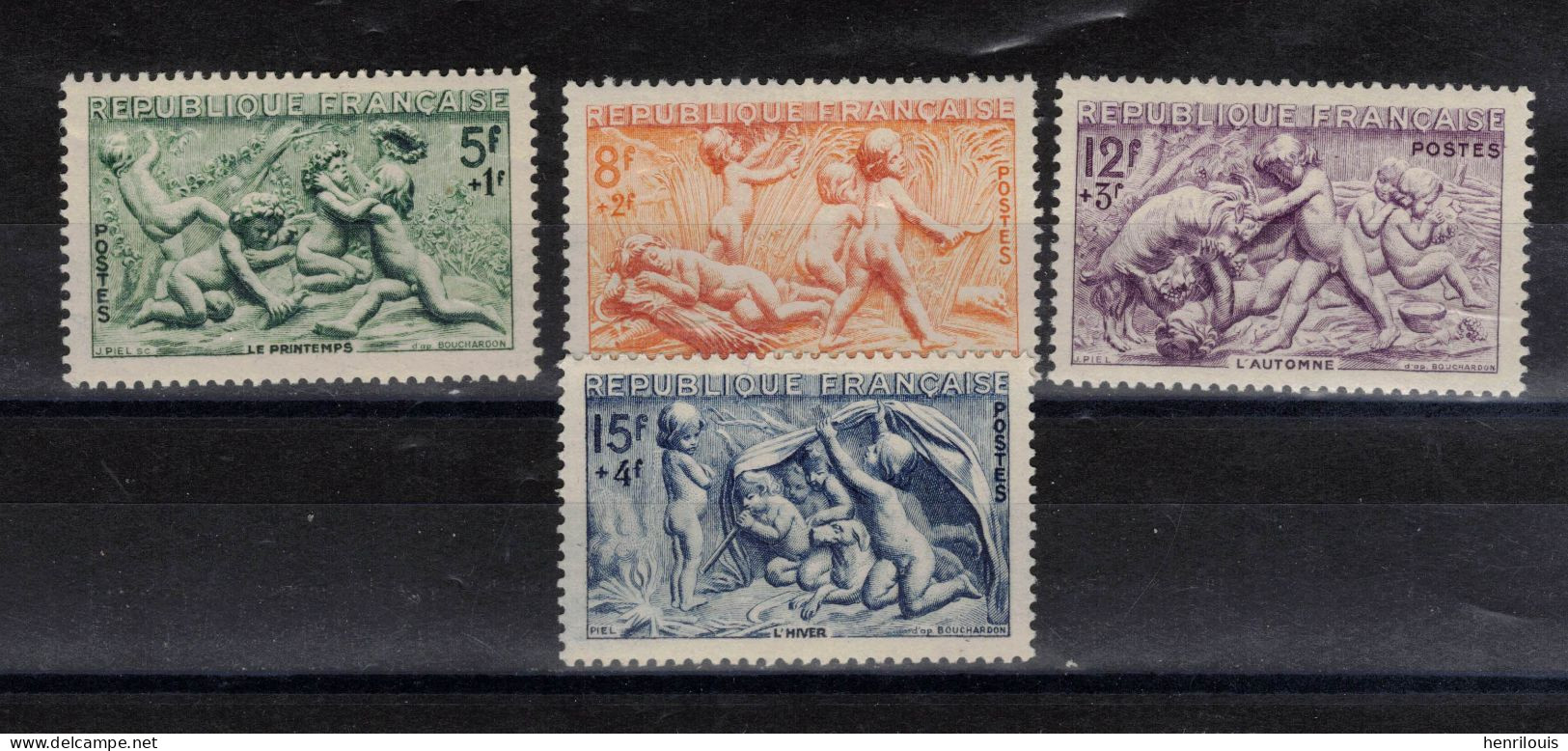 FRANCE  Timbres Neufs ** De 1949  ( Ref 975 C) Les Saisons - Unused Stamps