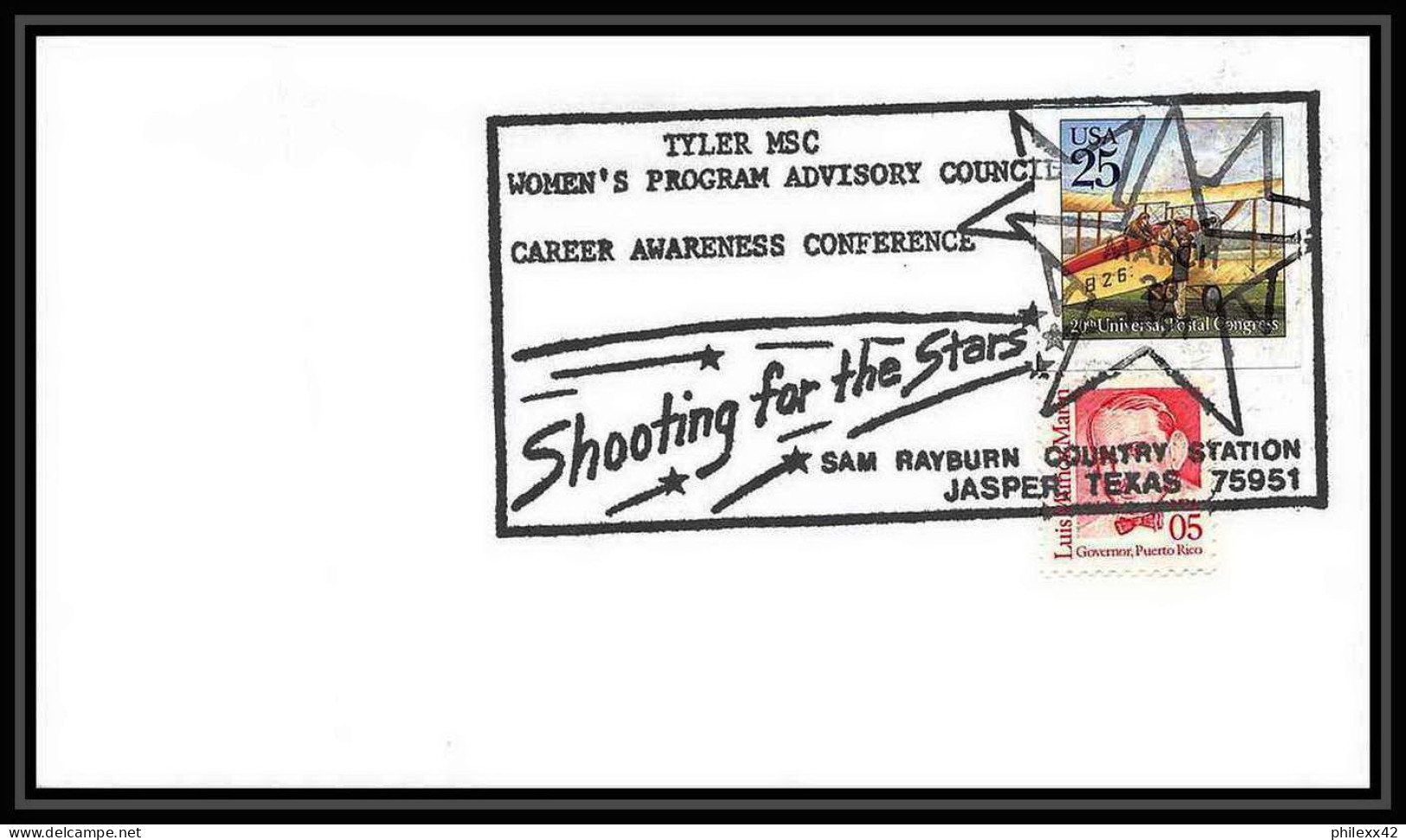 10507/ Espace (space Raumfahrt) Lettre (cover Briefe) 23/3/1991 Jasper Shooting The Stars USA - Stati Uniti