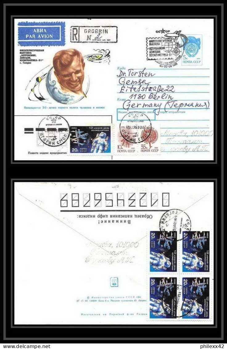 10240/ Espace (space) Entier Postal (Stamped Stationery) 9-20/3/1991 Gagarine Gagarin (urss USSR) - Russia & USSR