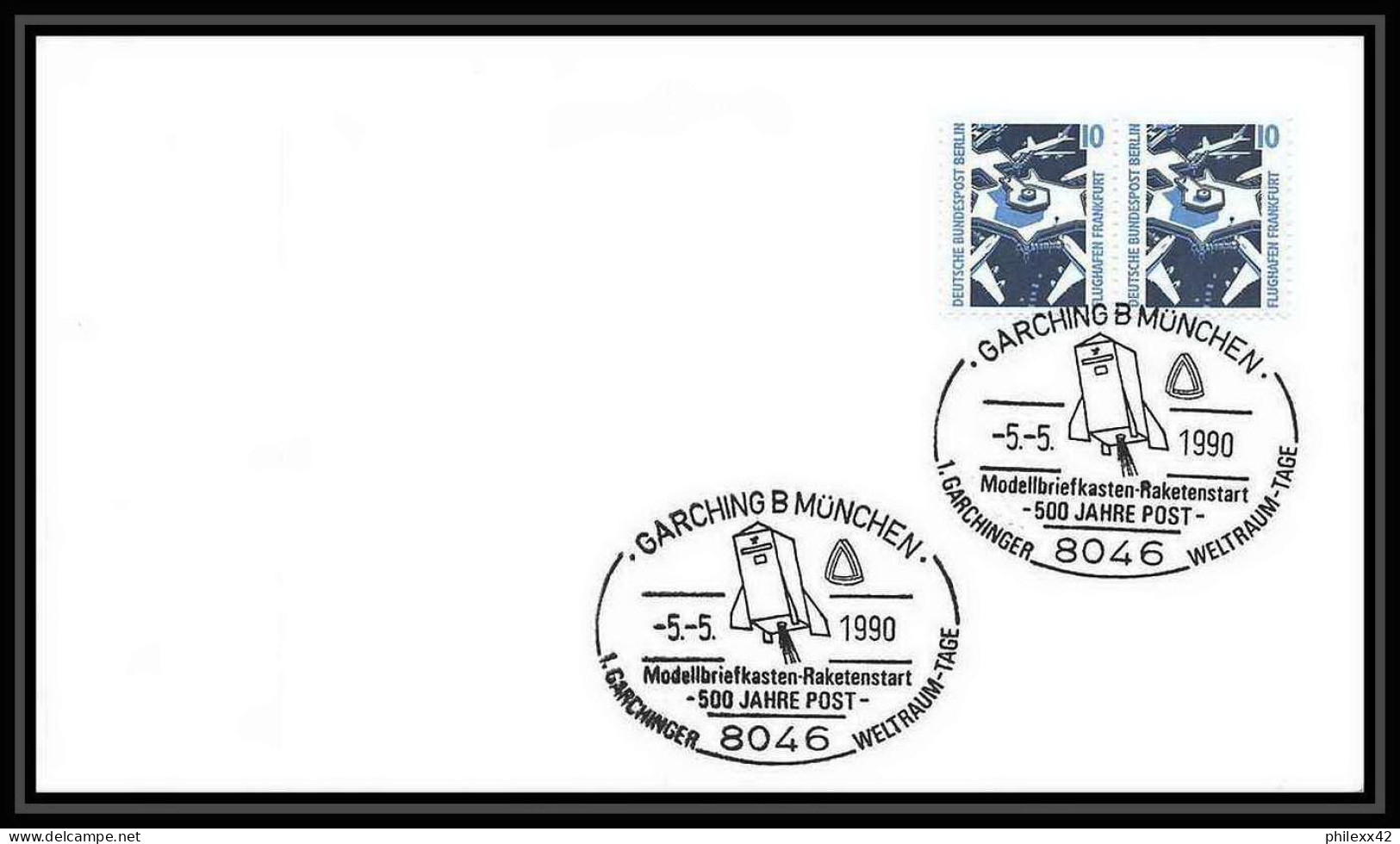 10155/ Espace (space Raumfahrt) Lettre (cover Briefe) 5/5/1990 Garching B Munchen Allemagne (germany Bund) - Europa