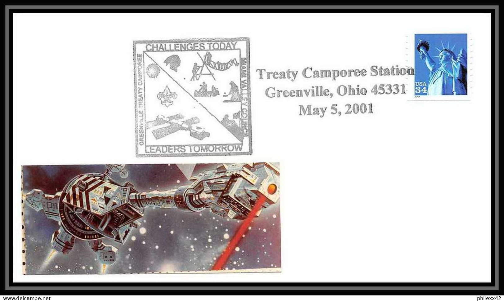 10990/ Espace (space Raumfahrt) Lettre (cover Briefe) 5/5/2001 Camporee Station Greenville USA - Stati Uniti