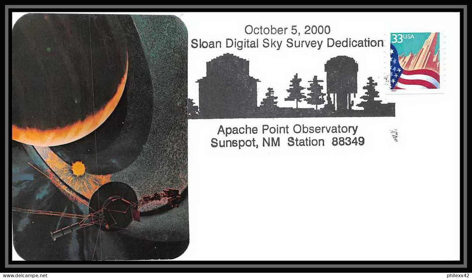 10979/ Espace (space Raumfahrt) Lettre (cover Briefe) 5/10/2000 Apache Point Observatory Sunspot USA - Stati Uniti