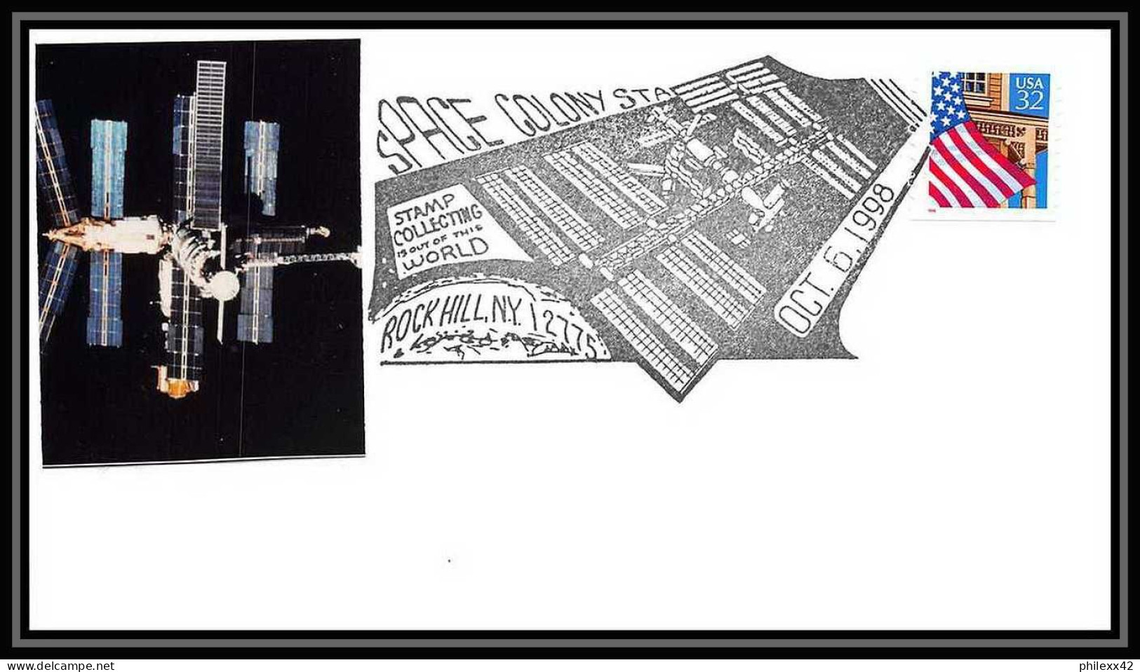 10948/ Espace (space Raumfahrt) Lettre (cover Briefe) 6/10/1998 Roch Hill Space Colony USA - USA