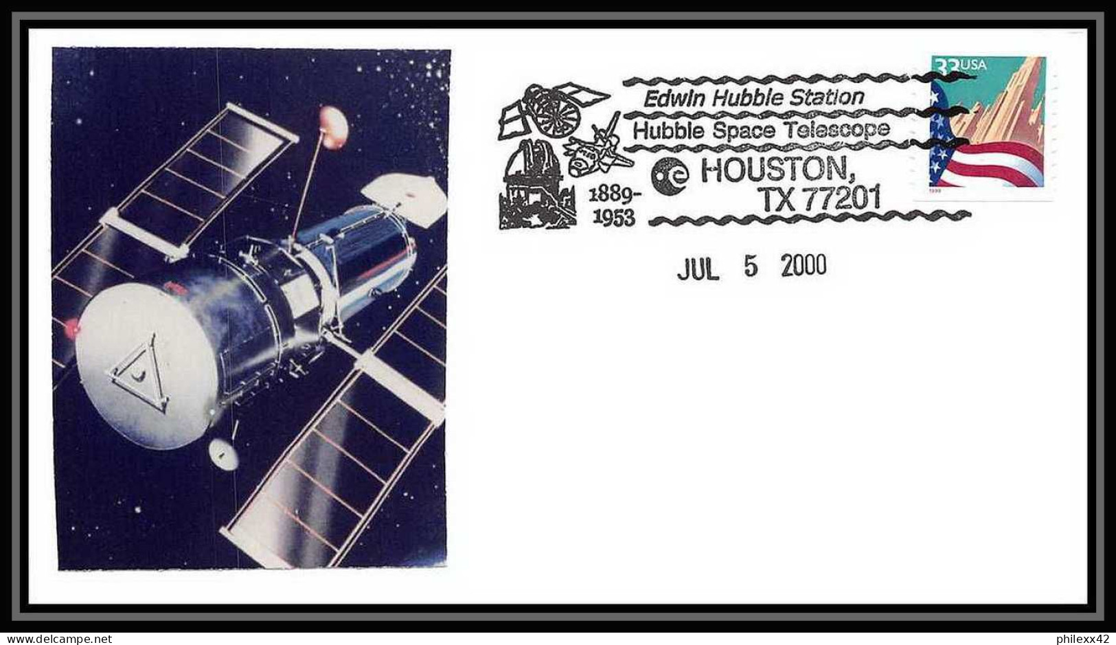 10982/ Espace (space Raumfahrt) Lettre (cover Briefe) 5/7/2000 Hubble Telescope Houston USA - Etats-Unis