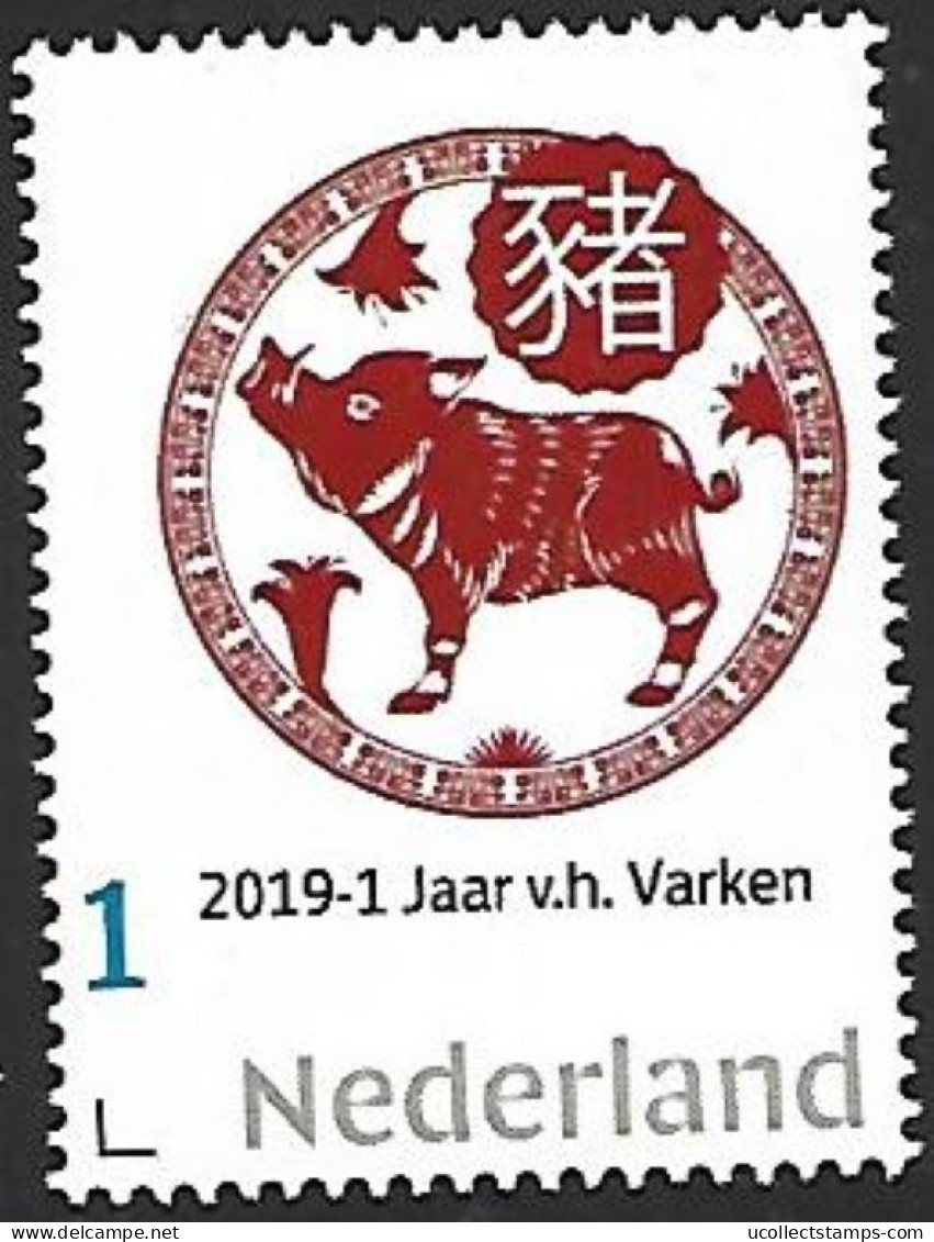 Nederland  2019-1 Chinese Zodiac:   Jaar Vh Varken Year Of The Pig  Postfris/mnh/neuf - Nuovi