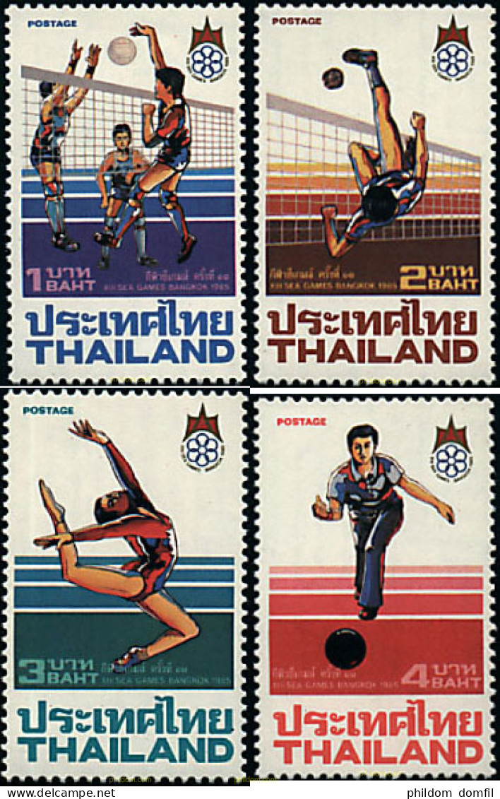 729260 HINGED TAILANDIA 1985 13 JUEGOS DEPORTIVOS DEL SUDESTE ASIATICO - Tailandia