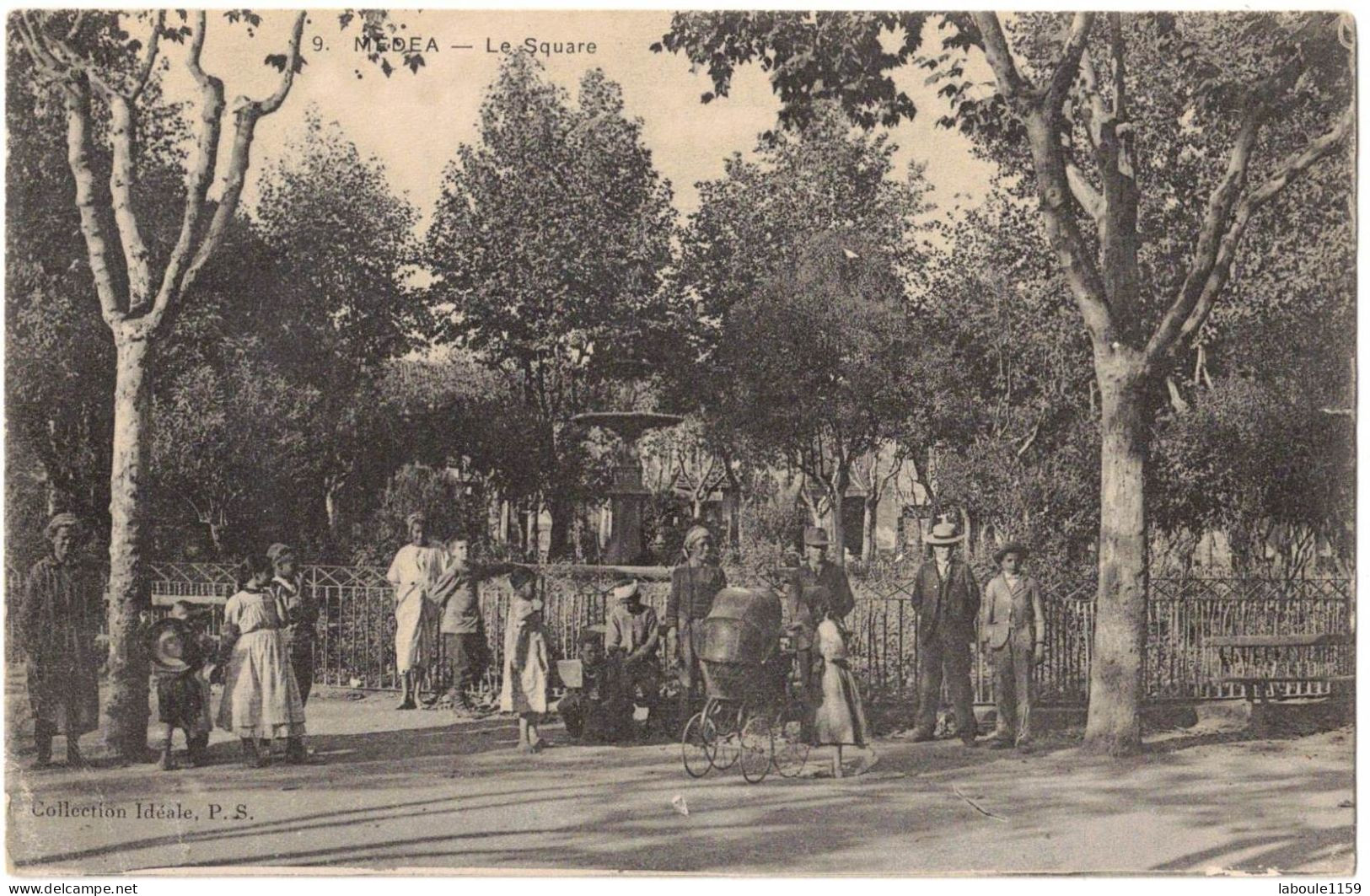 AFRIQUE DU NORD ALGERIE MEDEA : LE SQUARE - CIRCULEE VERS MOULINS ALLIER - Médéa