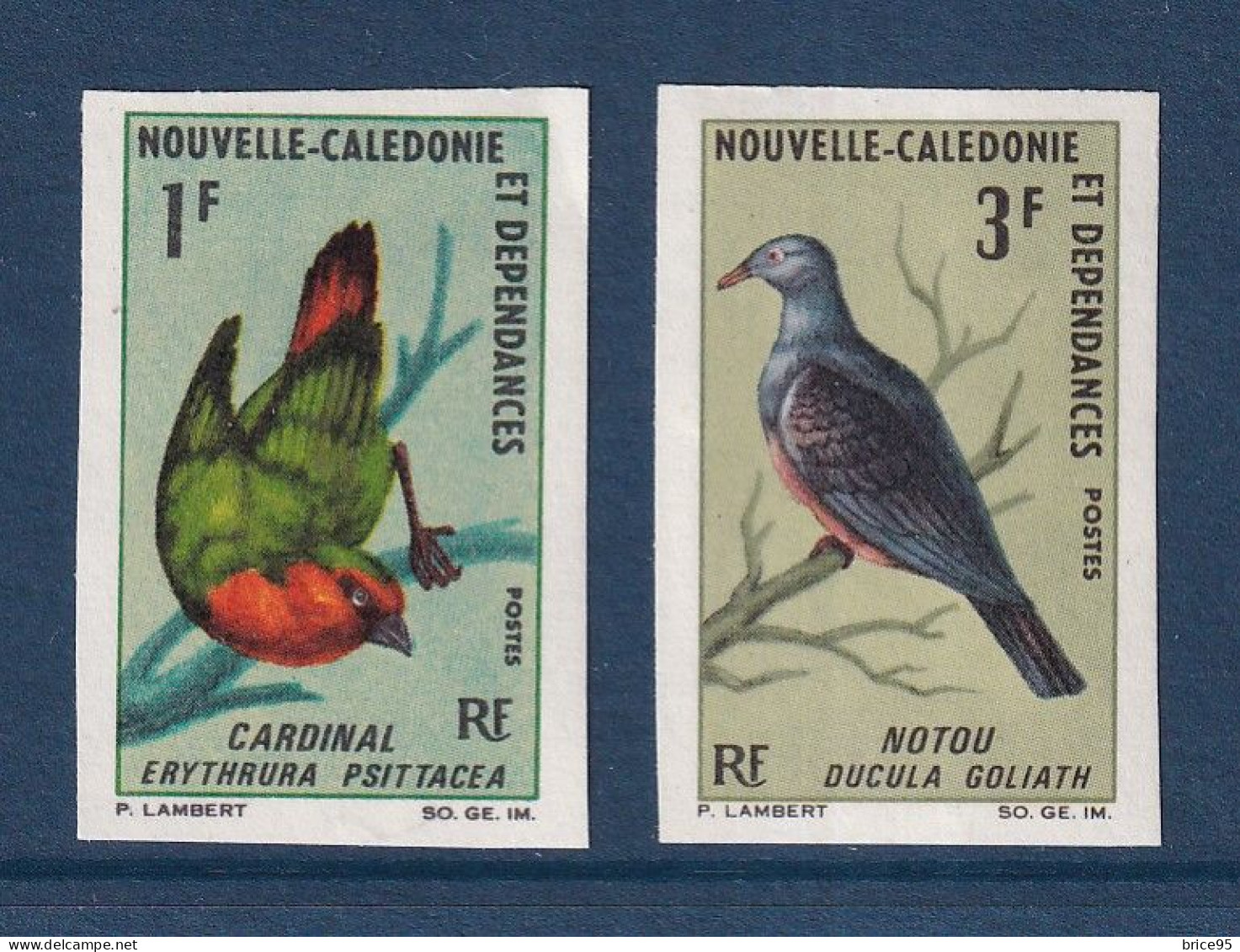 Nouvelle Calédonie - YT ND N° 330 Et 331 ** - Neuf Sans Charnière - Non Dentelé - 1966 - Sin Dentar, Pruebas De Impresión Y Variedades