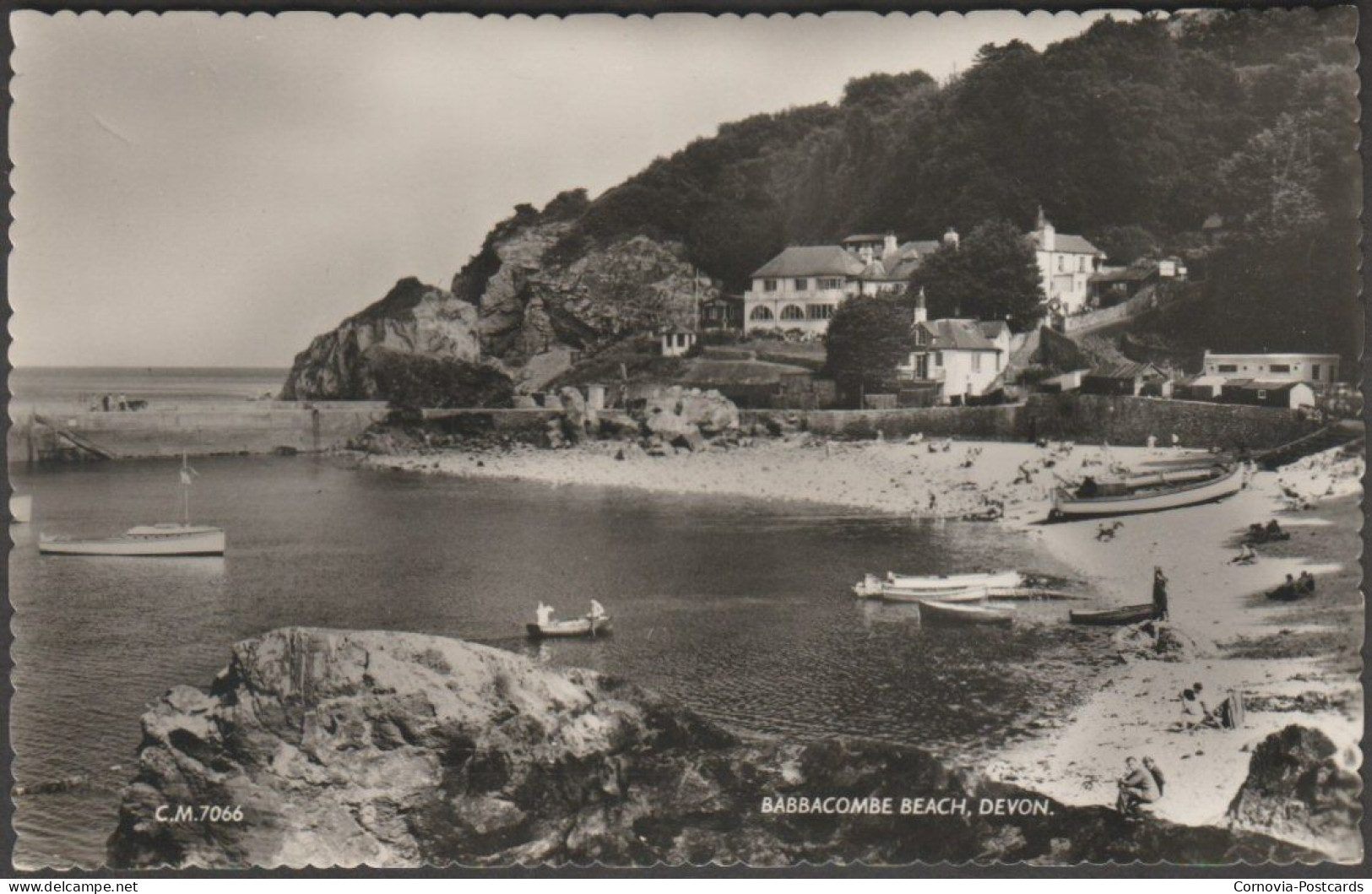 Babbacombe Beach, Torquay, Devon, C.1950 - Thunder & Clayden RP Postcard - Torquay
