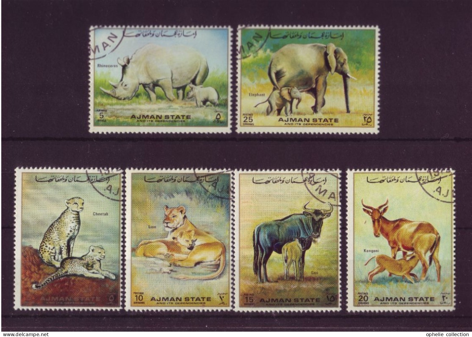 Asie - Ajman - Faune - 6 Timbres Différents - 6904 - Adschman