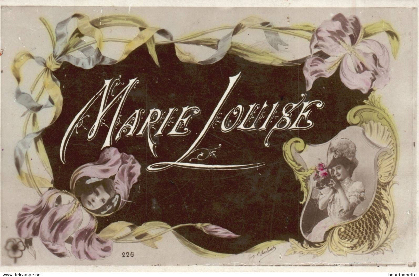 FANTAISIE Prénom  (2 Scans) MARIE LOUISE - Voornamen