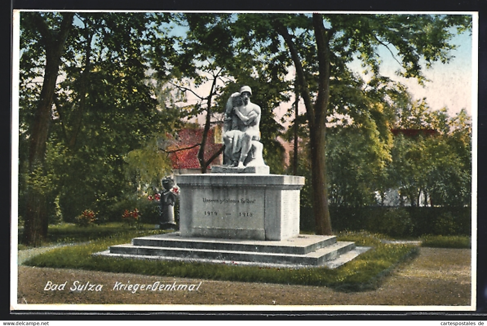 AK Bad Sulza, Partie Am Kriegerdenkmal  - Bad Sulza
