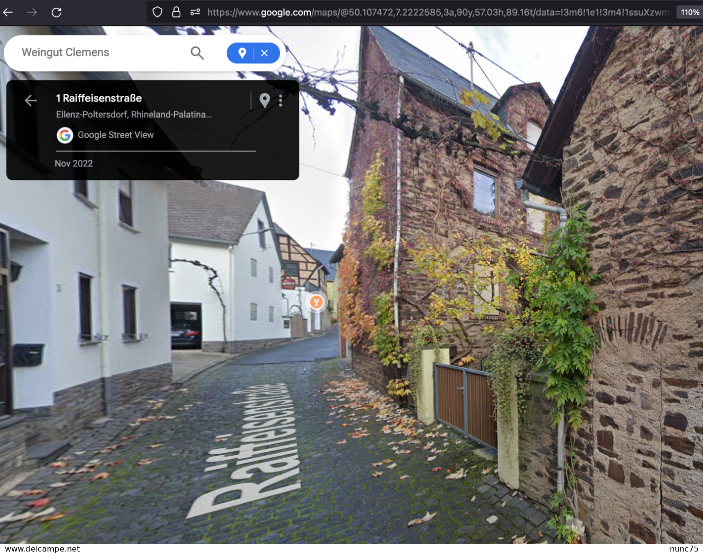 Ellenz-Poltersdorf bei COCHEM  Poltersdorfer Auslese Weingut 1917  1. Weltkrieg ww1