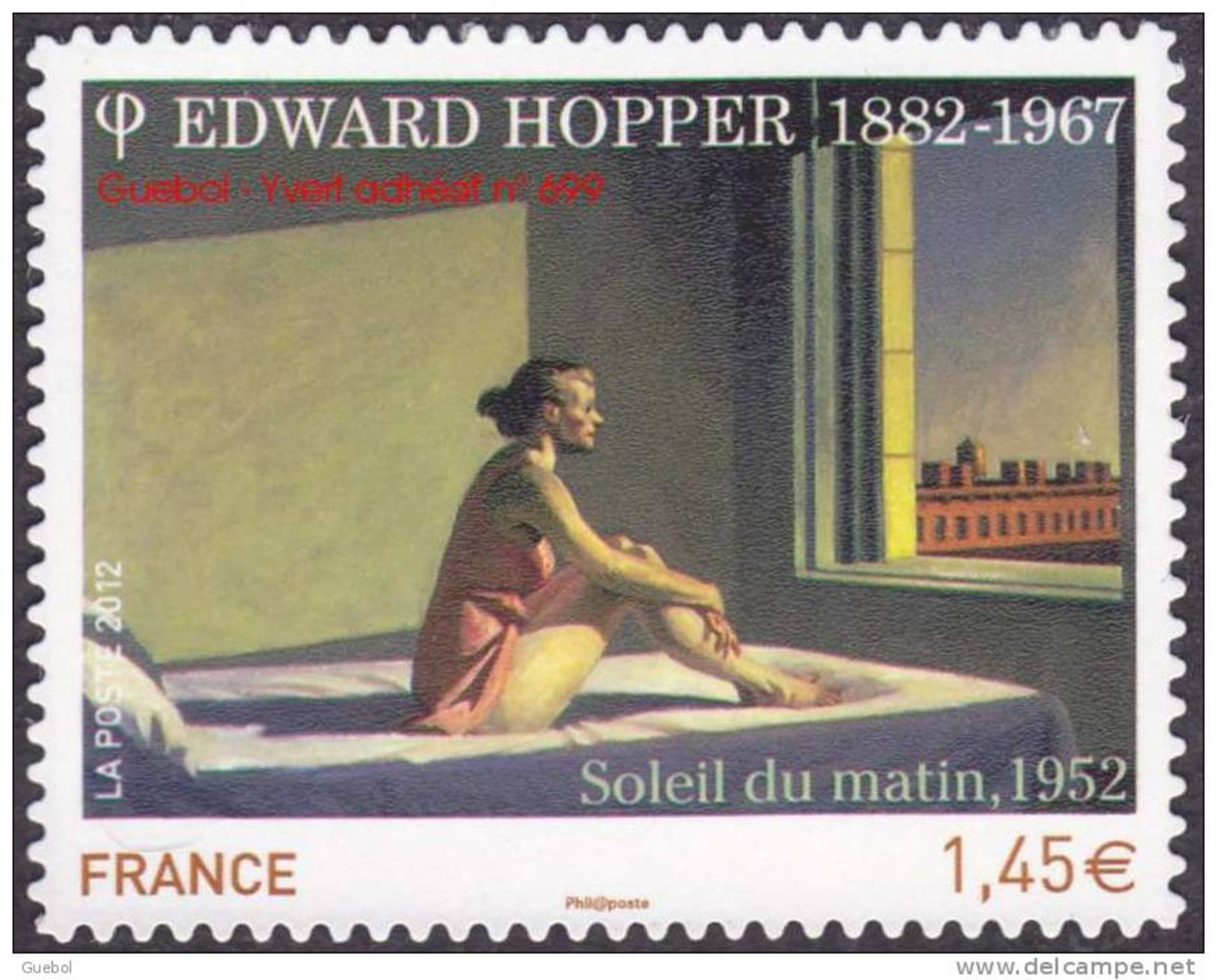 France N° 4633 B ** Ou 661 A ** Autoadhésif - Oeuvre De Edward Hopper - Soleil Du Matin - Unused Stamps