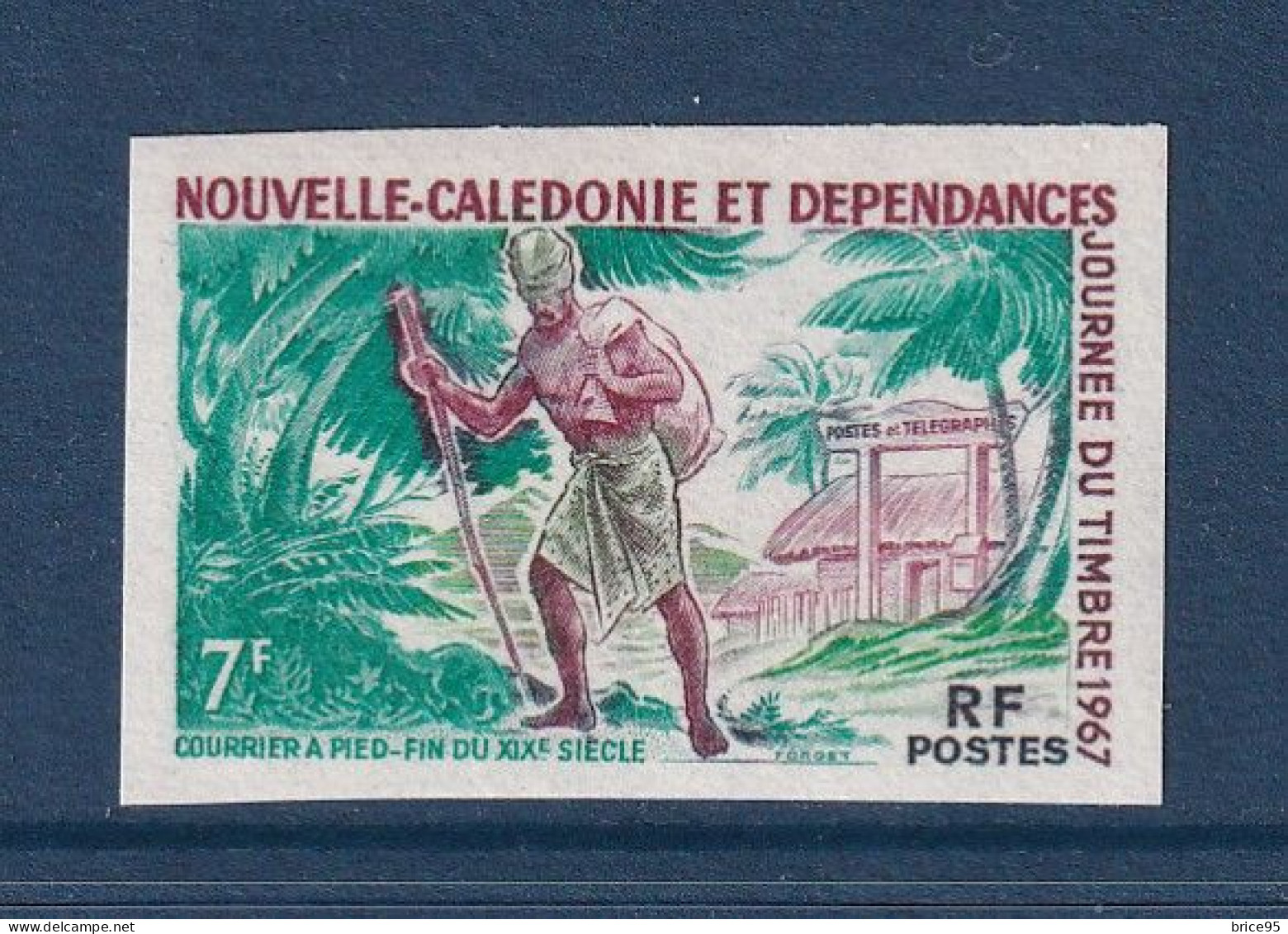 Nouvelle Calédonie - YT ND N° 340 ** - Neuf Sans Charnière - Non Dentelé - 1967 - Sin Dentar, Pruebas De Impresión Y Variedades