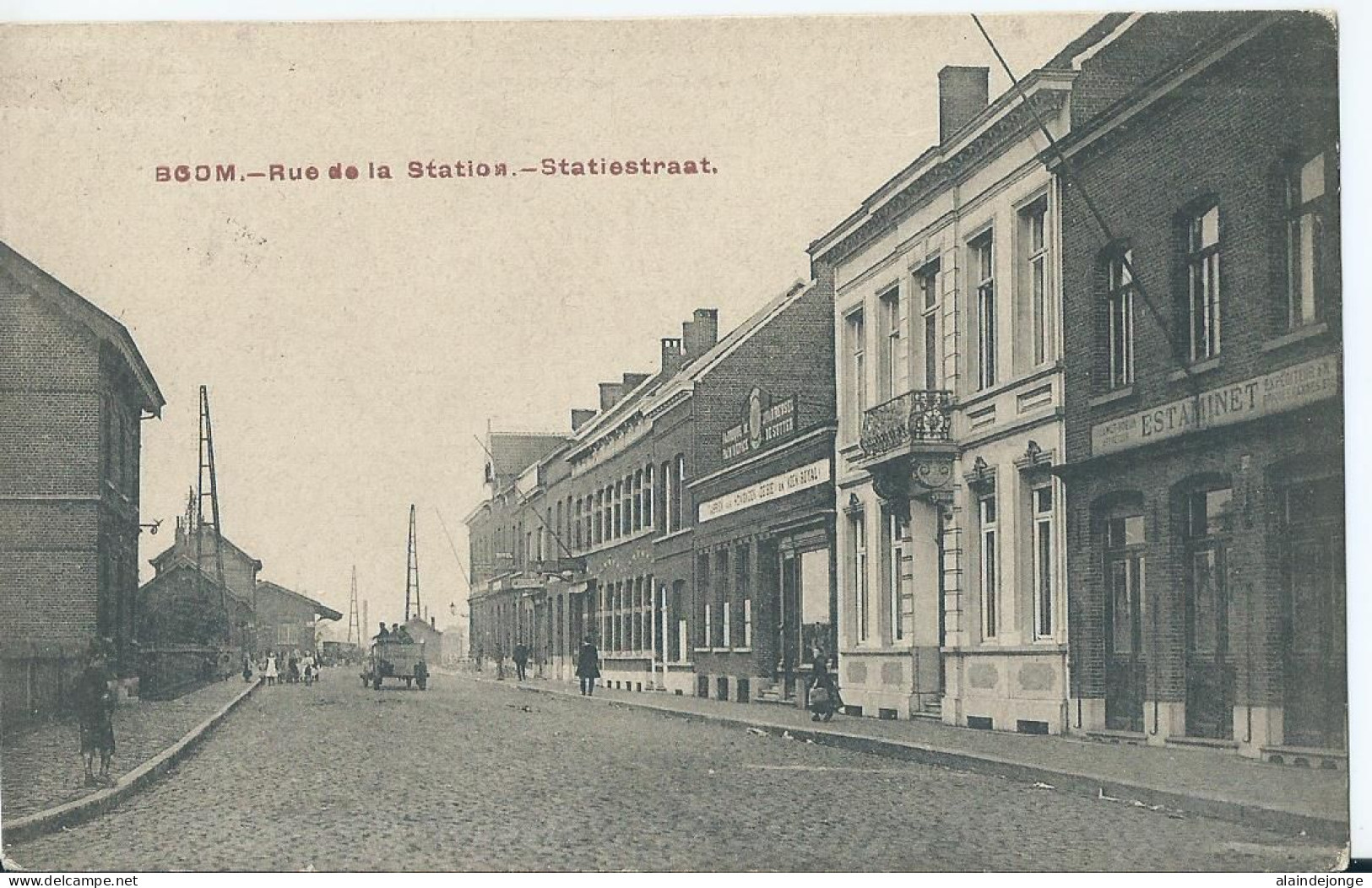 Boom - Rue De La Station - Statiestraat - 1909 - Boom