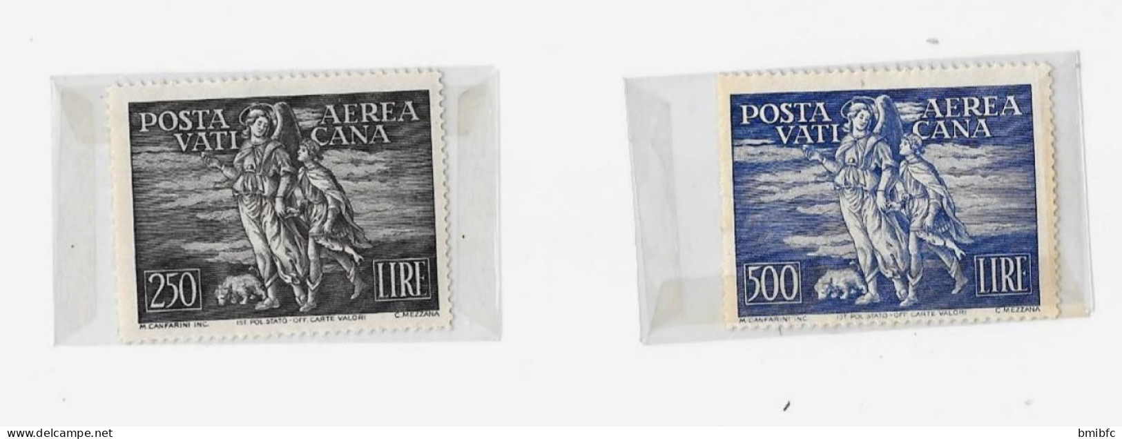 1948 POSTA AEREA VATICANA 16 Et 17 (2 Valeurs : 250 LIRE Et 500 LIRE) - Unused Stamps