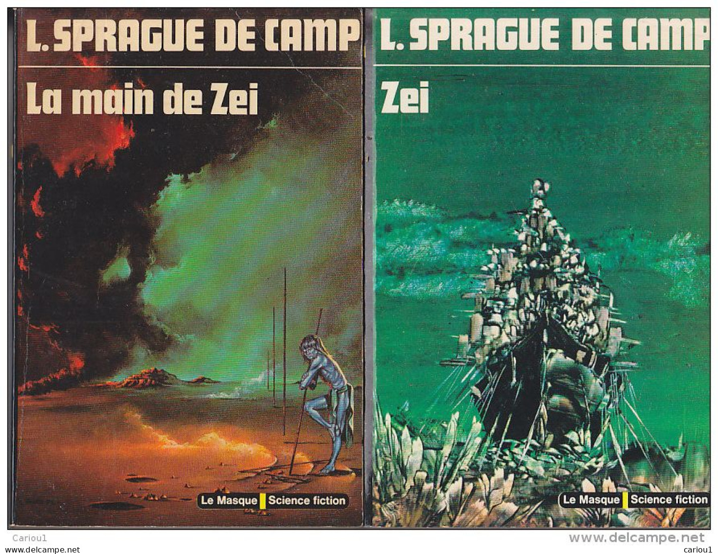 C1 Lyon SPRAGUE DE CAMP - ZEI / LA MAIN DE ZEI Complet 2 Volumes 1975  PORT INCLUS FRANCE - Le Masque SF