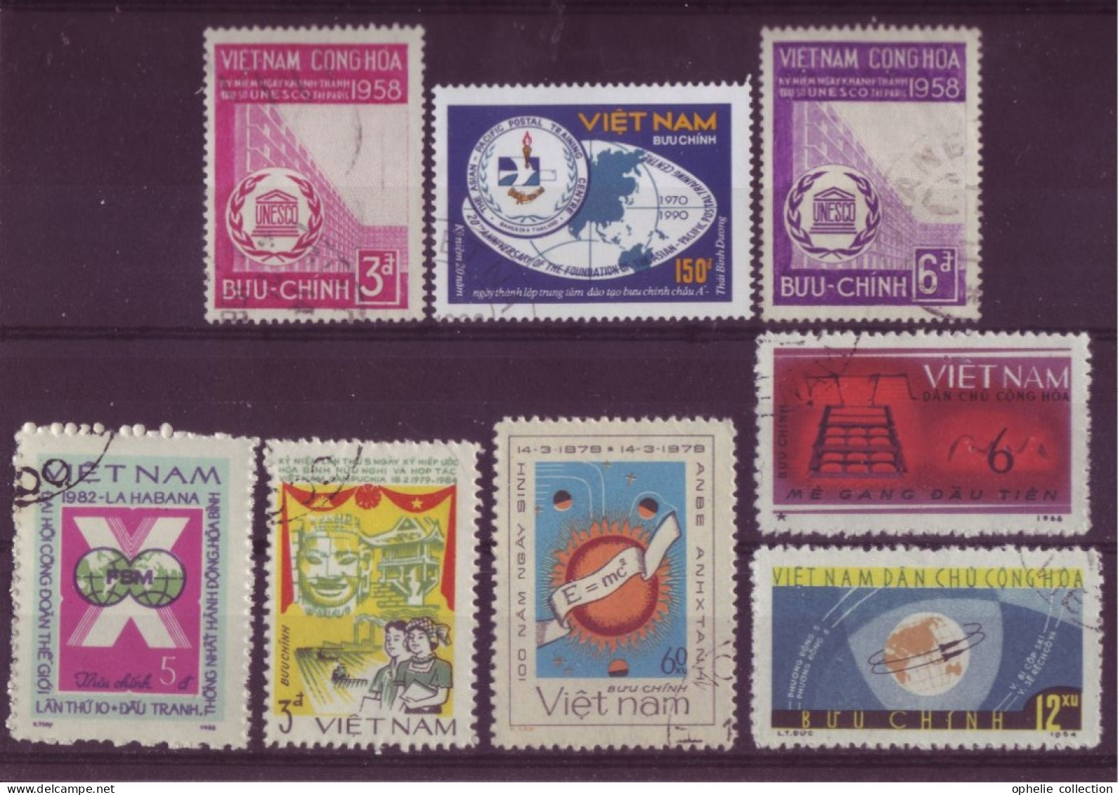 Asie - Vietnam - Commémoratifs - 8 Timbres Différents  - 6914 - Vietnam