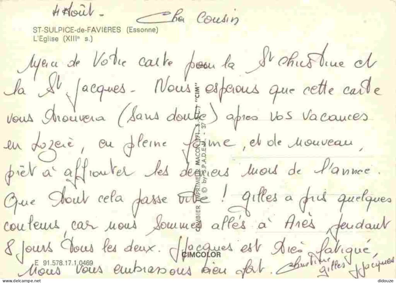 91 - Saint Sulpice De Favières - L'Eglise - CPM - Voir Scans Recto-Verso - Saint Sulpice De Favieres