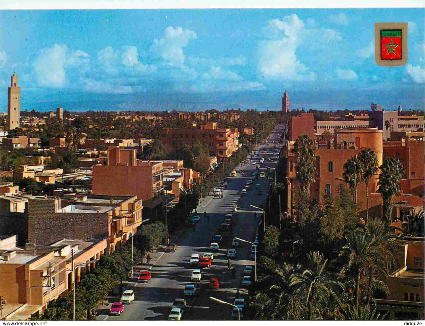 Maroc - Marrakech - Vue Panoramique - Automobiles - CPM - Carte Neuve - Voir Scans Recto-Verso - Marrakech