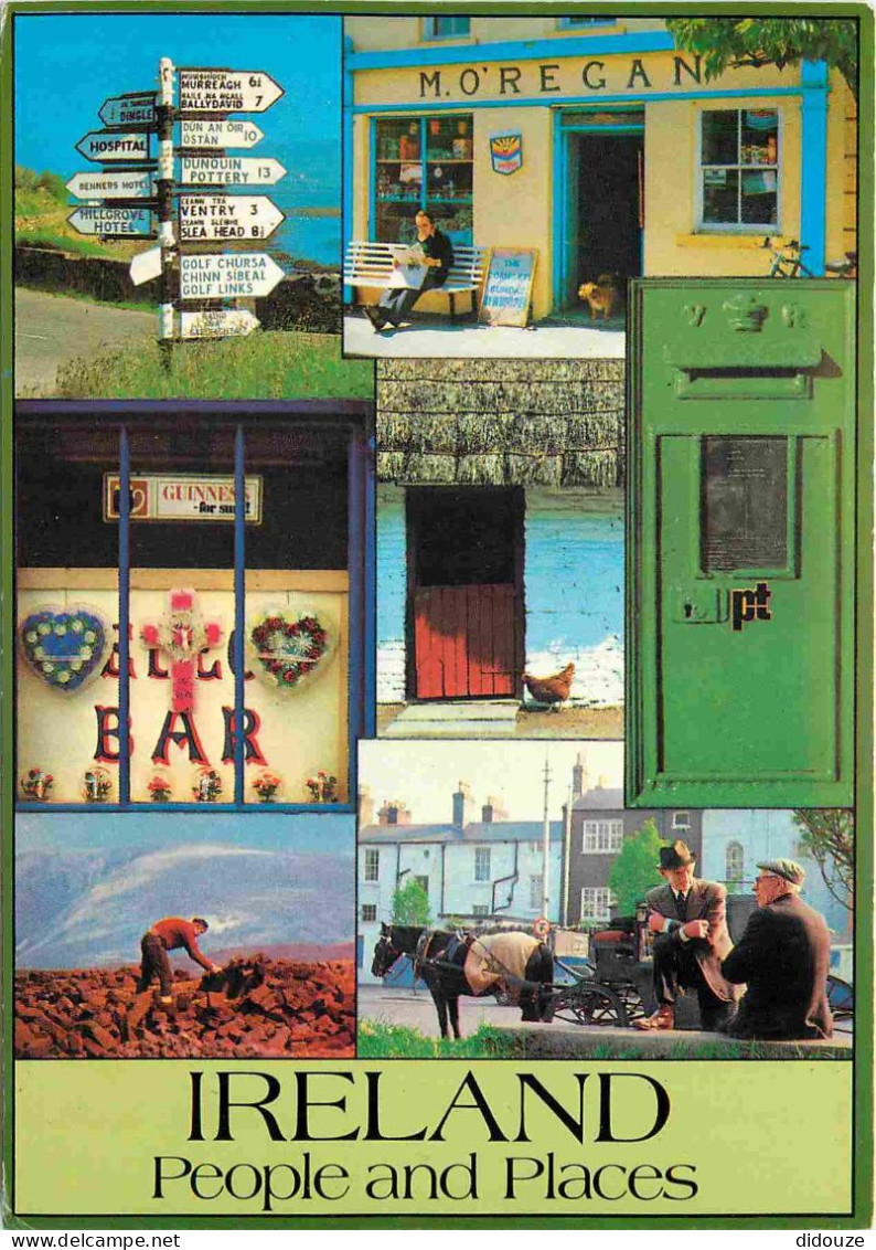 Irlande - Multivues - 119 - Ireland People And Places Card - CPM - Carte Neuve - Voir Scans Recto-Verso - Sonstige & Ohne Zuordnung