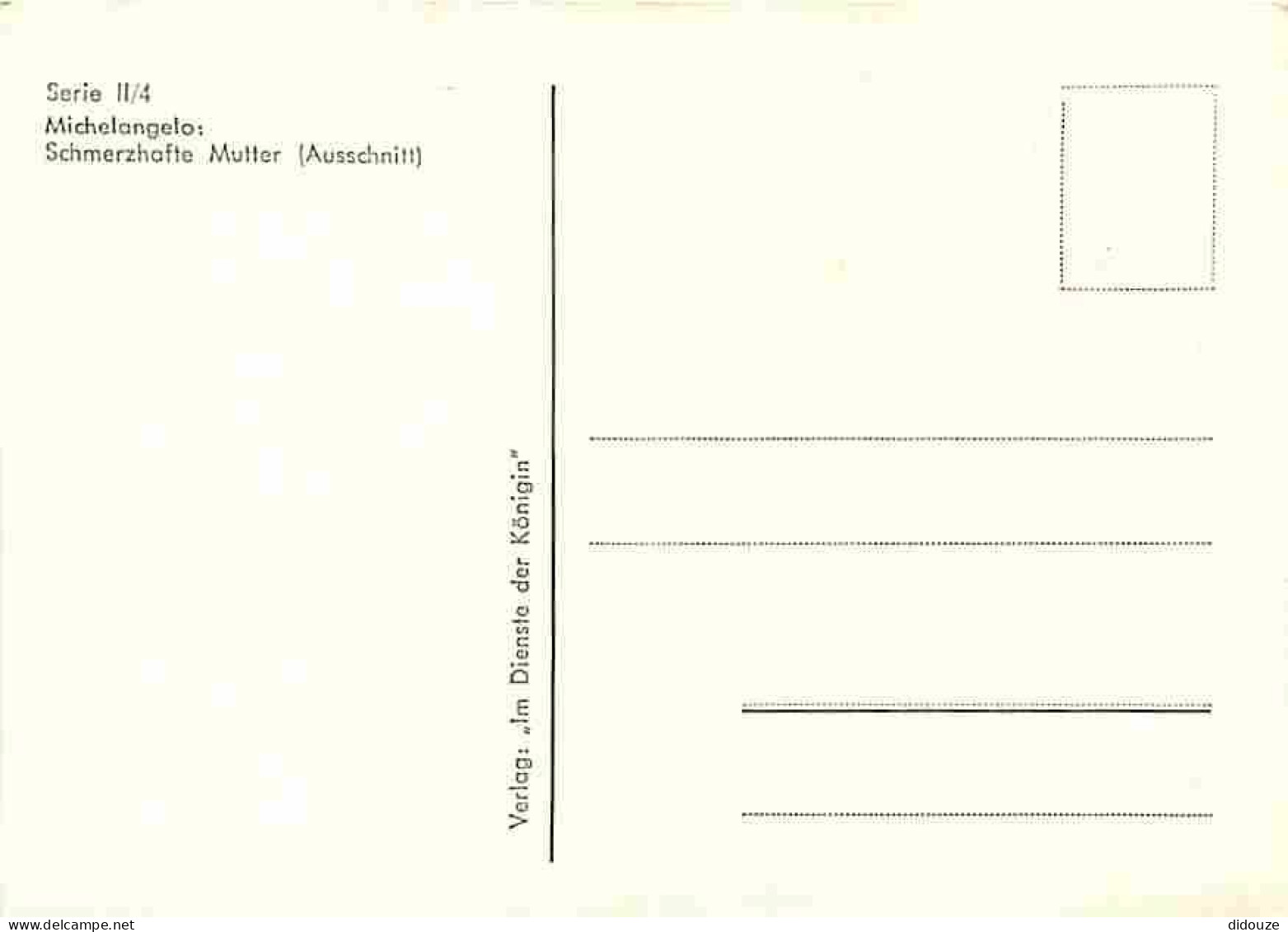 Art - Sculpture - Michelangelo - Schmerzhafte Muller - Ausschnitt - CPM - Voir Scans Recto-Verso - Sculture