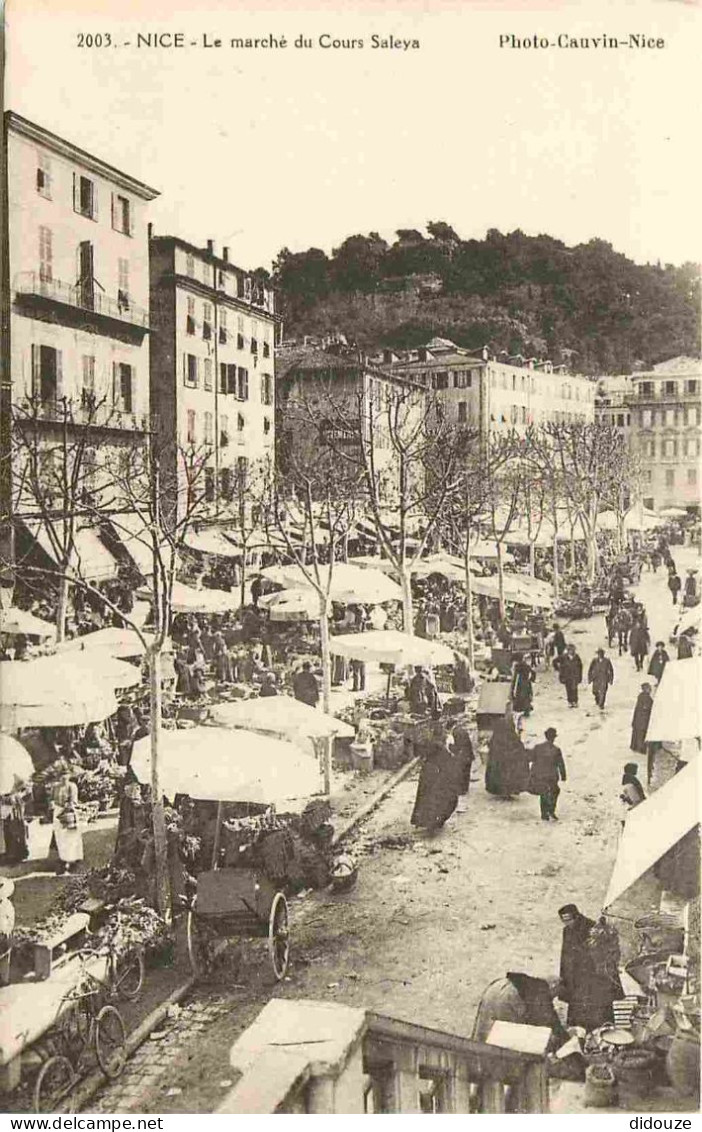 06 - Nice - Le Marché Du Cours Saleya - Animée - CPA - Voir Scans Recto-Verso - Marchés, Fêtes