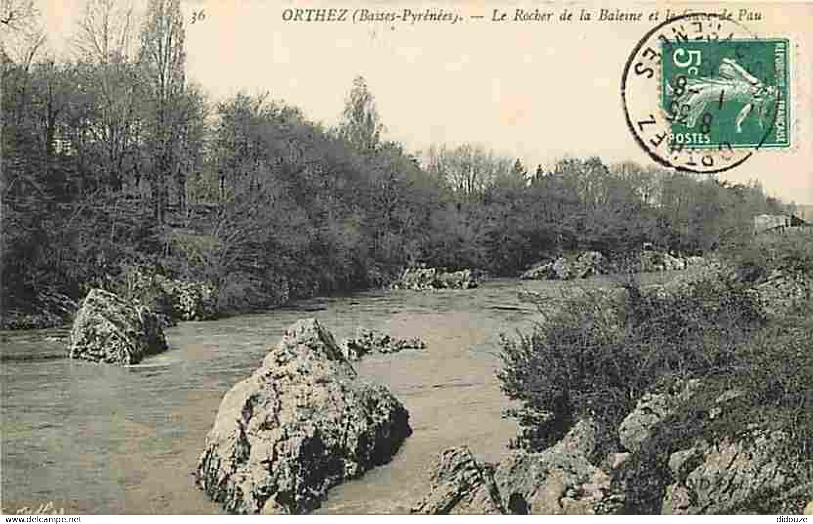 64 - Orthez - Le Rocher De La Baleine Et Le Gave De Pau - CPA - Voir Scans Recto-Verso - Orthez