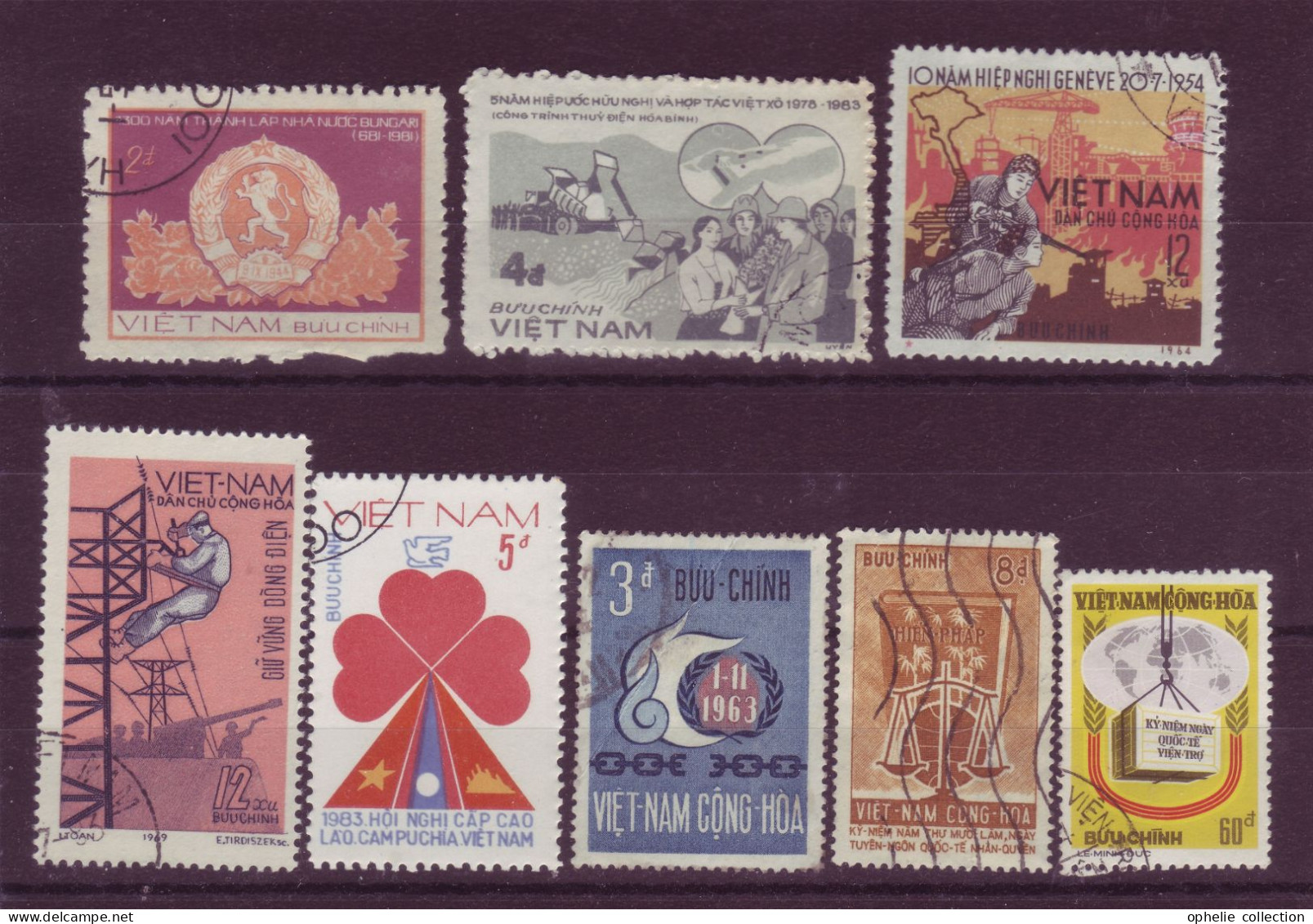 Asie - Vietnam - Commémoratifs - 8 Timbres Différents - 6918 - Vietnam