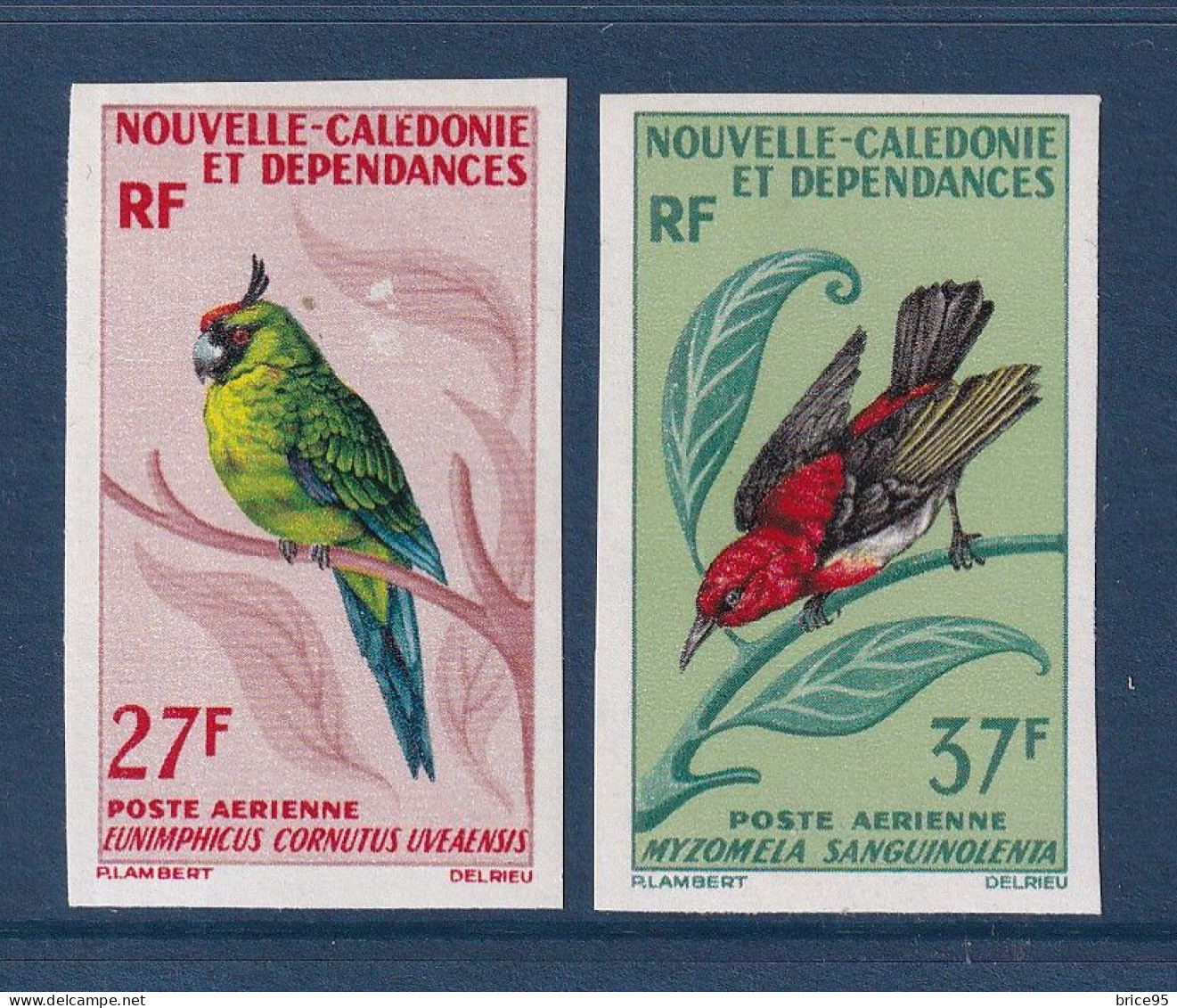 Nouvelle Calédonie - YT ND PA N° 88 Et 89 ** - Neuf Sans Charnière - Non Dentelé - Poste Aérienne - 1966 à 1968 - Ongetande, Proeven & Plaatfouten