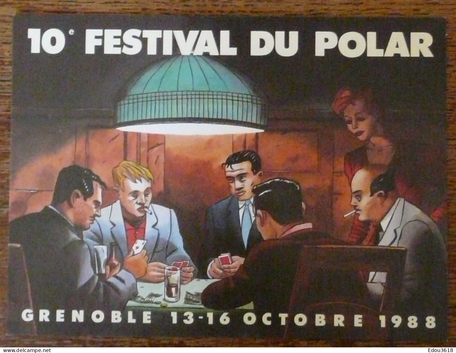 Carte Postale Grenoble 10e Festival Du Polar 1988 Jacques Loustal Le Jeu - Expositions