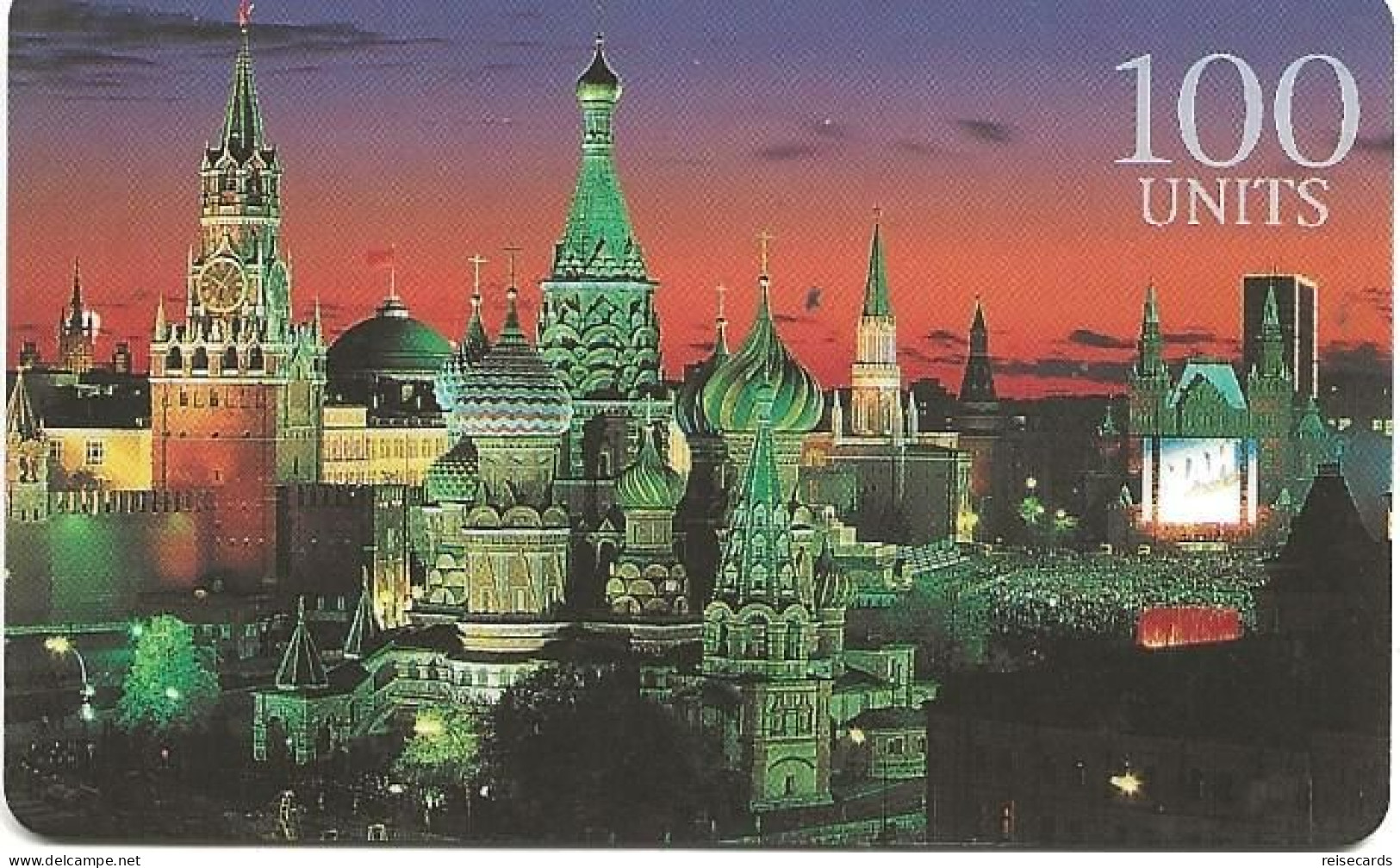 France: Prepaid GlobalOne - Moskau Kreml - Basilius Kathedrale 02/99 - Otros & Sin Clasificación