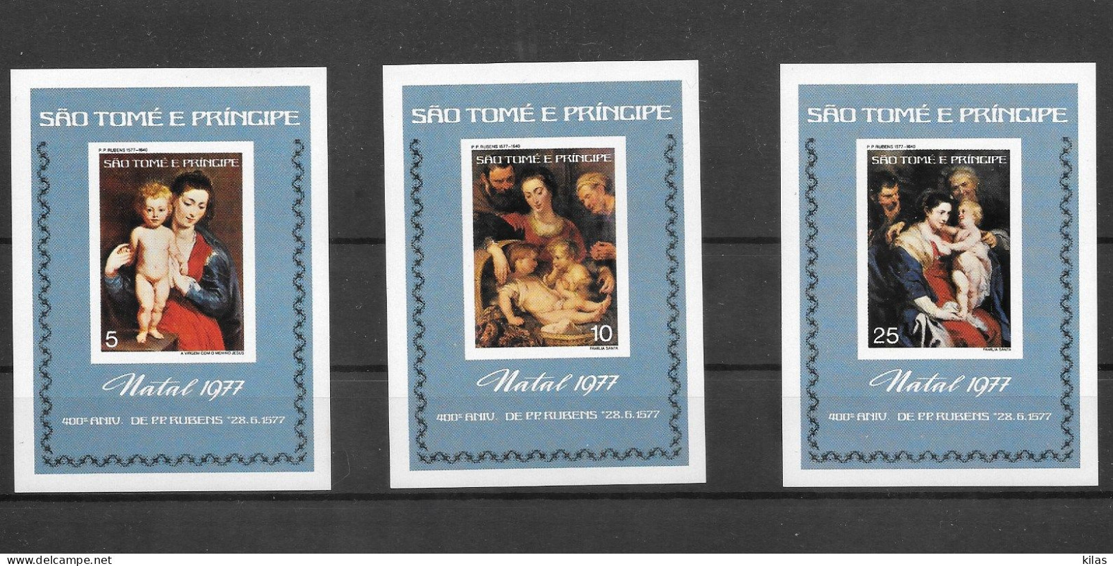 SAO TOMÉ AND PRINCIPE 1977  Christmas, Rubens MNH - Rubens