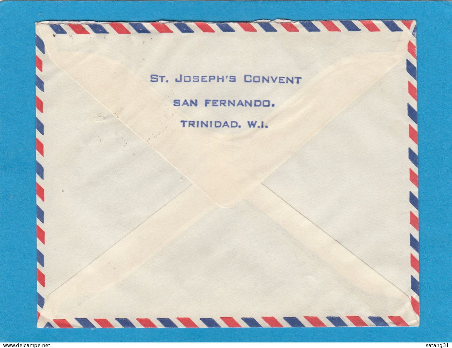 LETTRE DE SAN FERNANDO POUR PARIS,1964. - Trinidad & Tobago (...-1961)