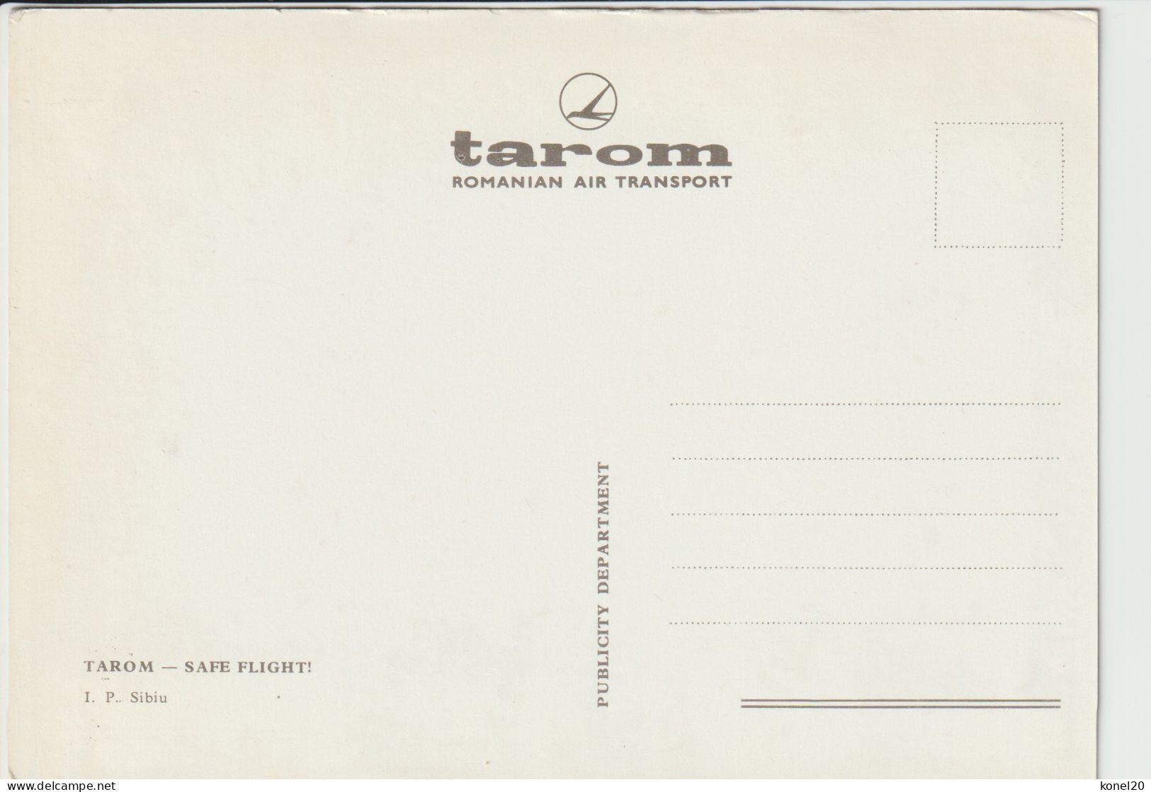 Vintage Rppc Tarom Romanian Air Transport BAC 1-11 Aircraft - 1946-....: Ere Moderne