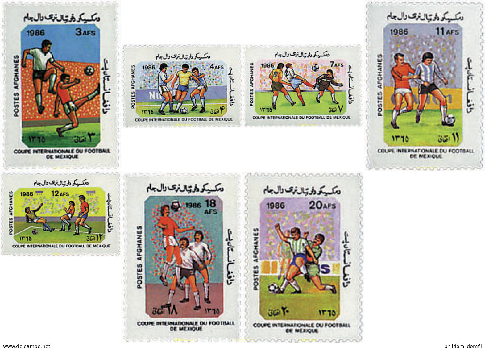 729268 HINGED AFGANISTAN 1986 COPA DEL MUNDO DE FUTBOL. MEXICO-86 - Afganistán