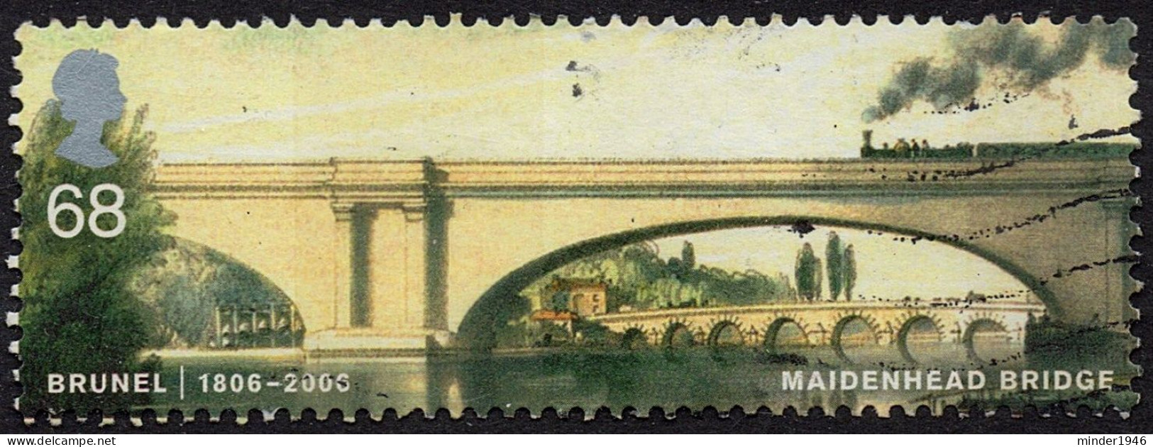 GREAT BRITAIN 2006 QEII 42p Multicoloured, Brunel Birth Bicentenary-Maidenhead Bridge SG2612 FU - Usados