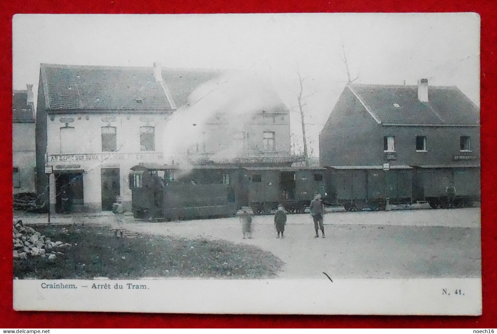 CPA Kraainem Crainhem. Arrêt Du Tram - Kraainem