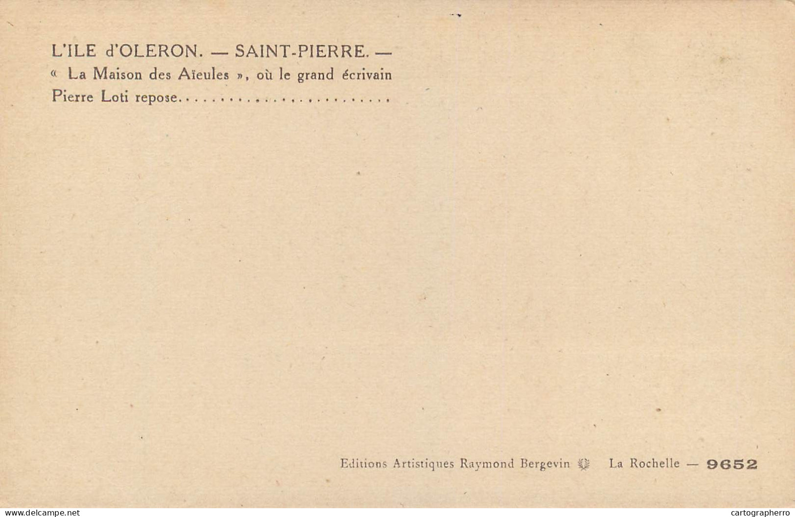 France Ile D'Oleron Saint Pierre Les Maisons Des Aieules De Pierre Loti - Saint-Pierre-d'Oleron