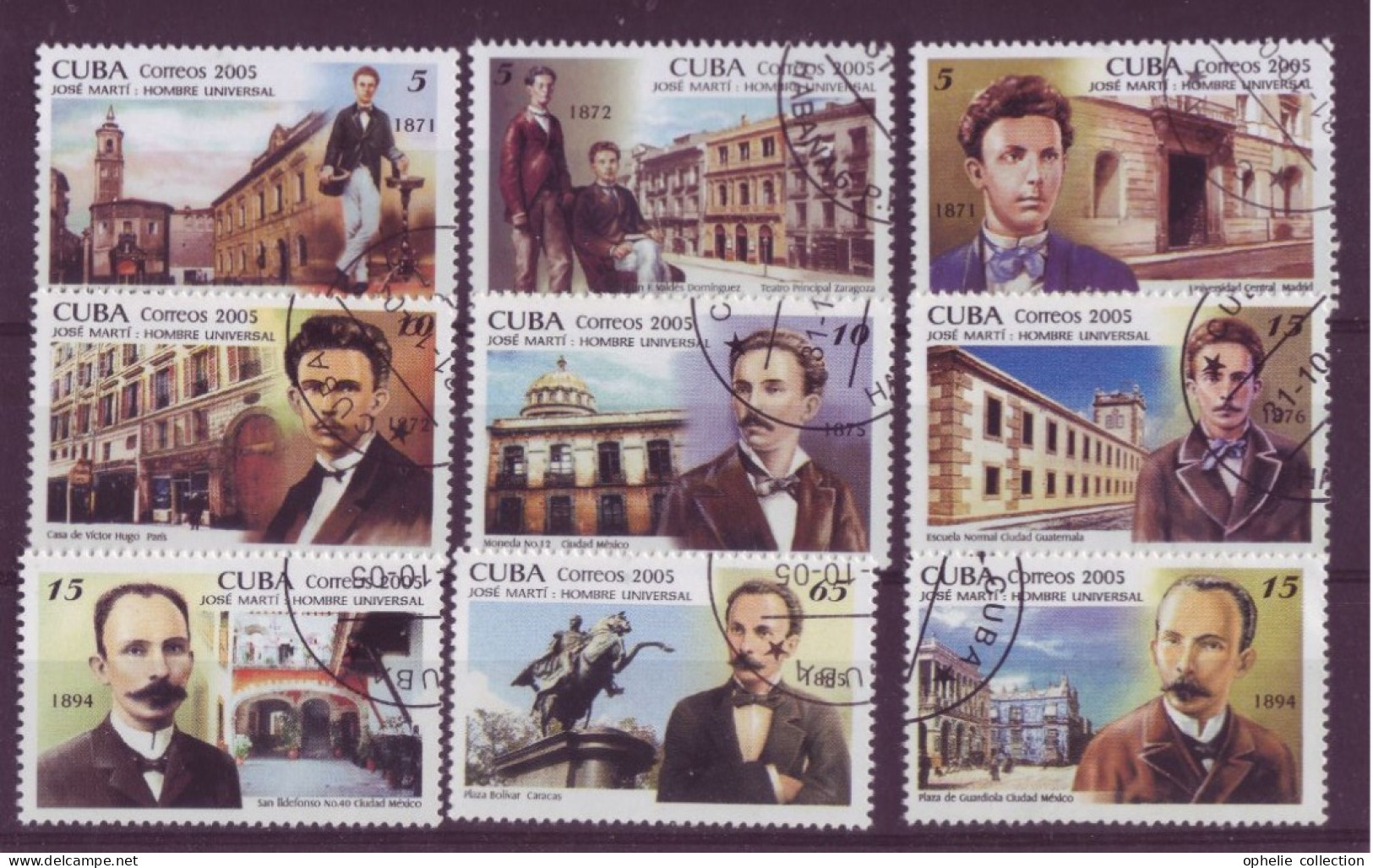 Amérique - Cuba - 2005 - Jose Marti Hombre Universal - 9  Timbres Différents - 6923 - Altri & Non Classificati