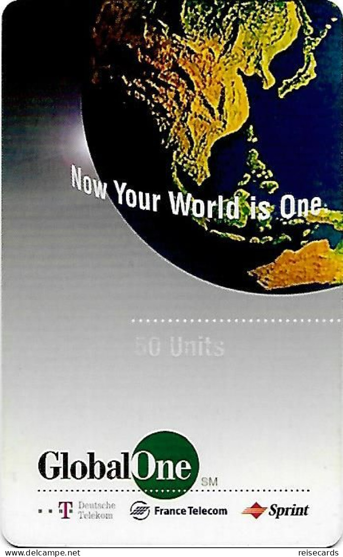 France: Prepaid GlobalOne - Globe 09/99 - Sonstige & Ohne Zuordnung