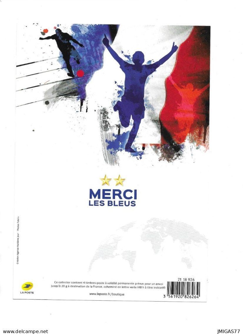 FRANCE Feuillet Collector Merci Les Bleus Neuf **  - Collectors