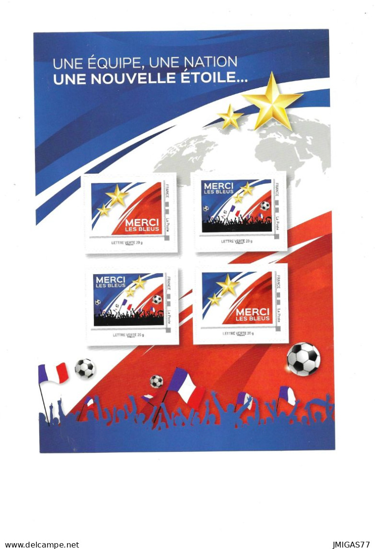 FRANCE Feuillet Collector Merci Les Bleus Neuf **  - Collectors