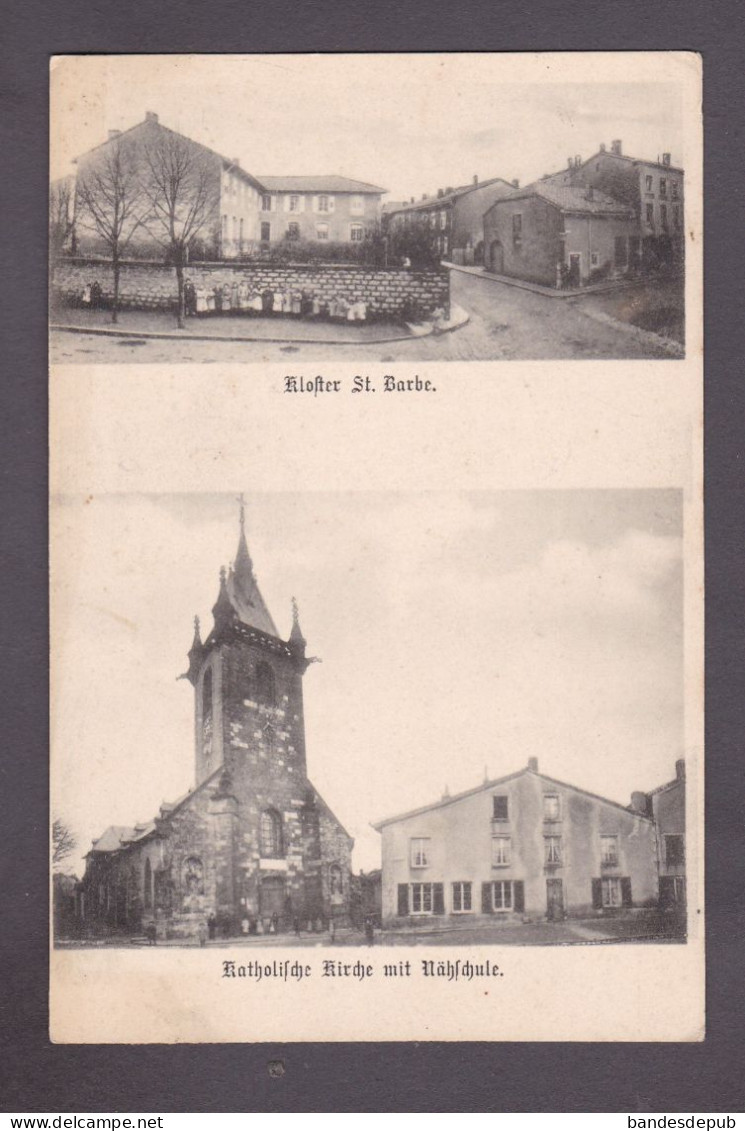 Carte Non Située Morhange Morchingen Moselle Eglise Catholique Ecole De Couture Monastere St Barbe  ( 58847) - Morhange