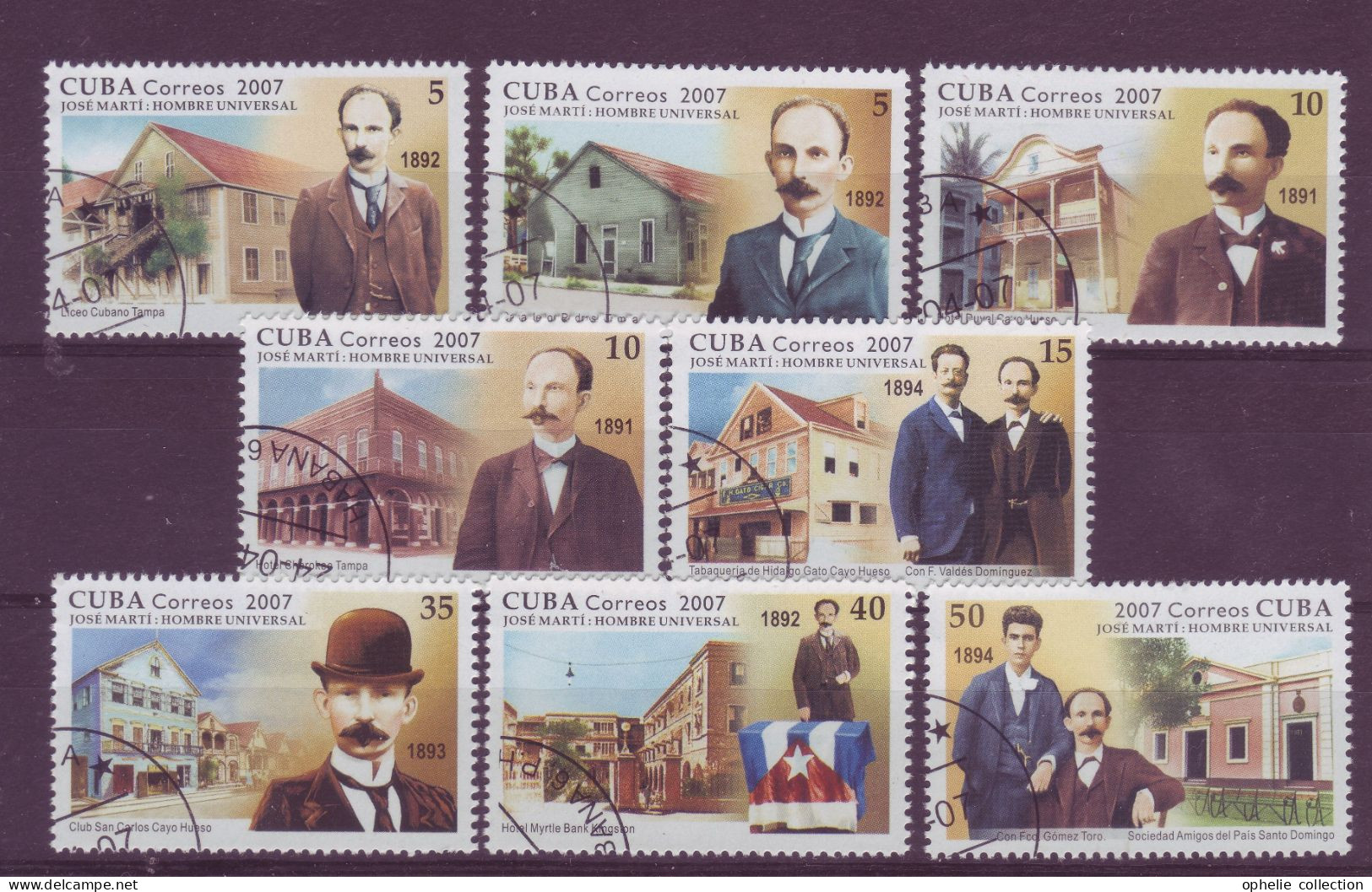 Amérique - Cuba - 2007 - Jose Marti Hombre Universal - 8 Timbres Différents - 6924 - Otros & Sin Clasificación