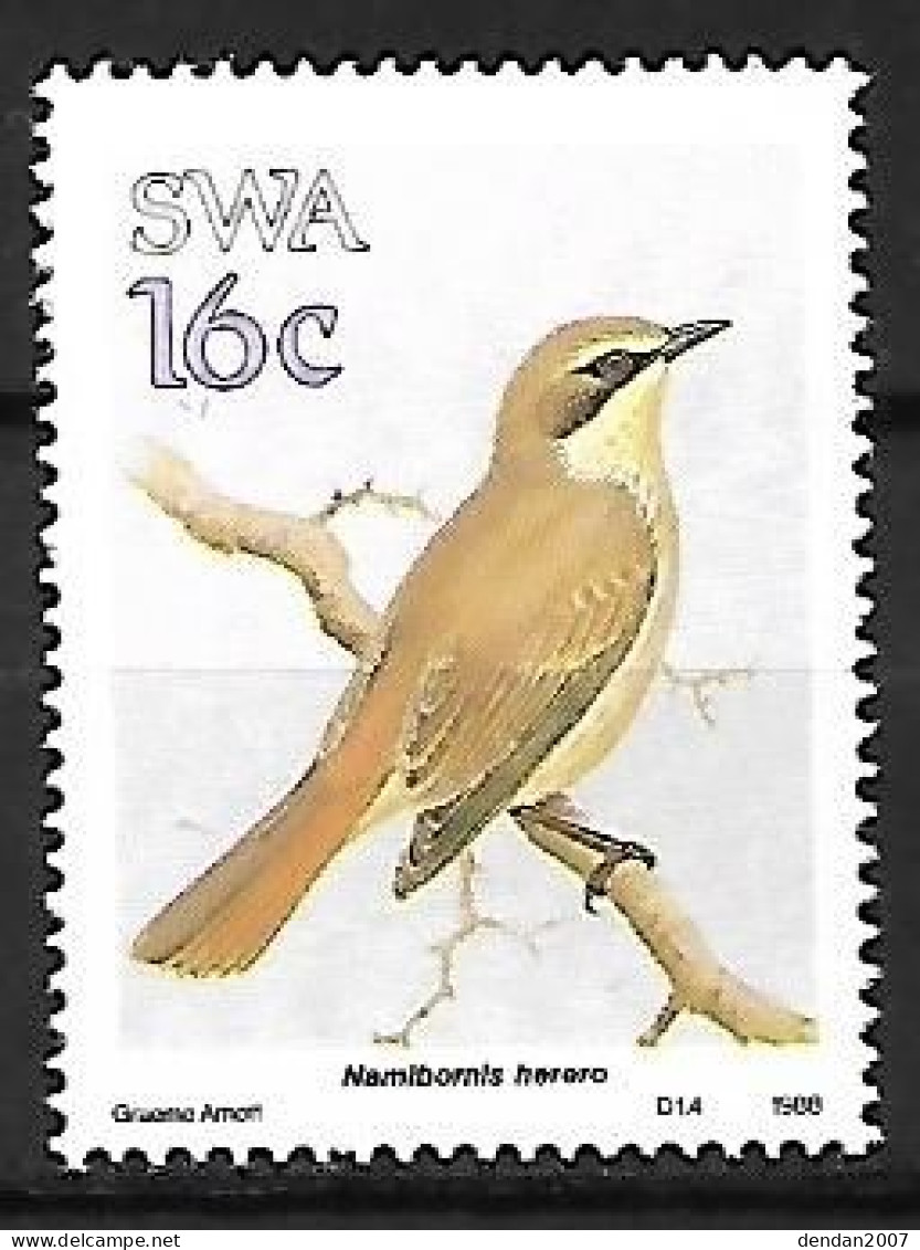 SWA (South West Africa) - MNH ** 1988 : Herero Chat  -   Namibornis Herero - Pájaros Cantores (Passeri)