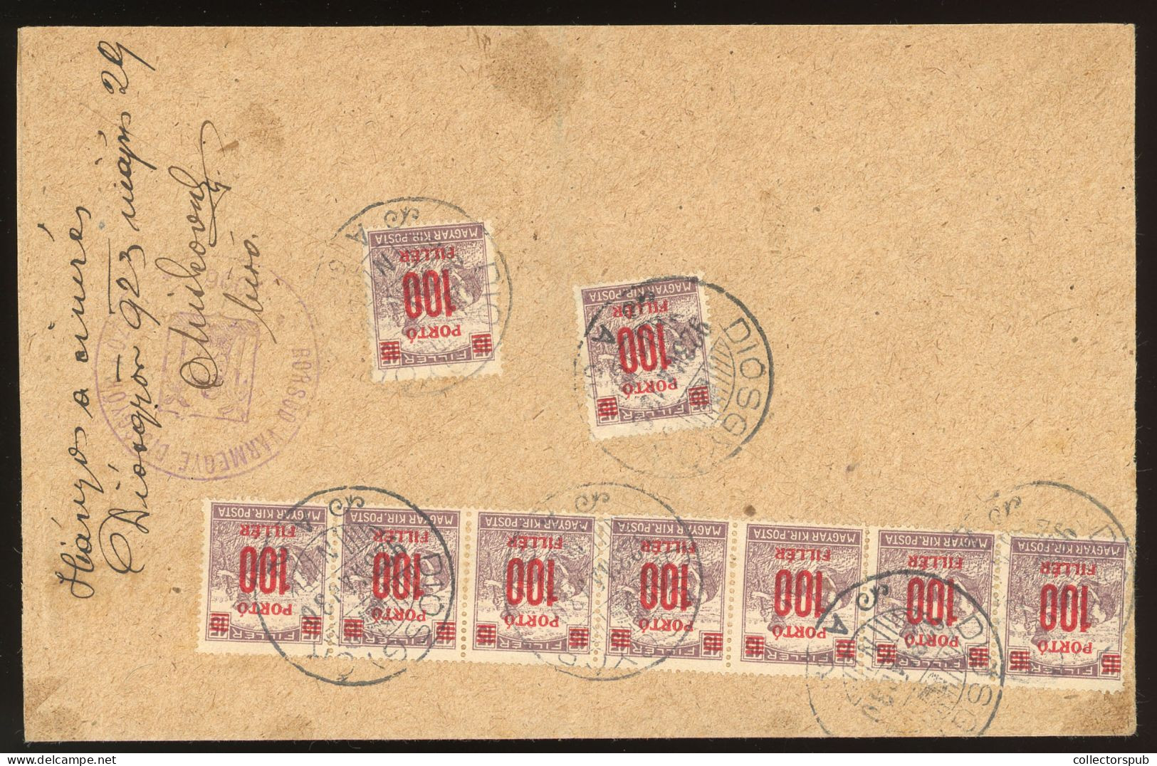 BUDAPEST 1923. Nice . Interesting Inflation Cover With Double Postage Due Franking!  R! - Briefe U. Dokumente