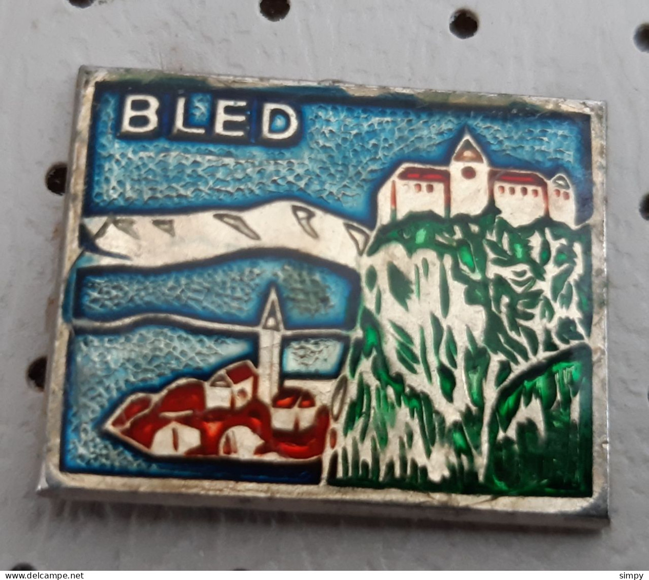 BLED Slovenija Church Lake Island Coat Of Arms Slovenia  Pins - Villes